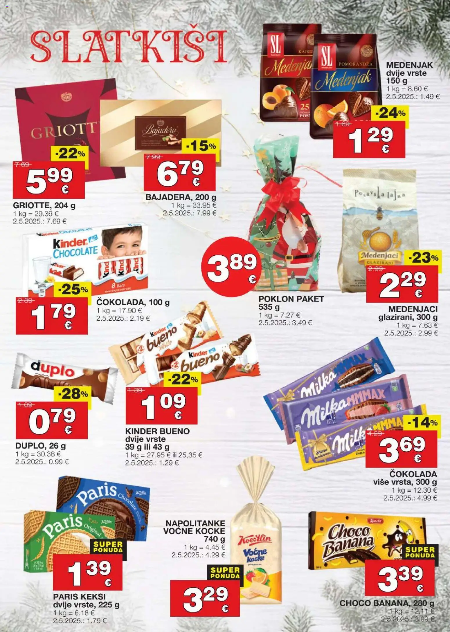 Stanić Diskont katalog | vrijedi od 11.12.2025 | Stranica: 17 | Proizvodi: Keksi, Čokolada, Napolitanke, Milka