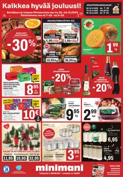 Minimani-mainoslehti voimassa 22.12.2025 alkaen
