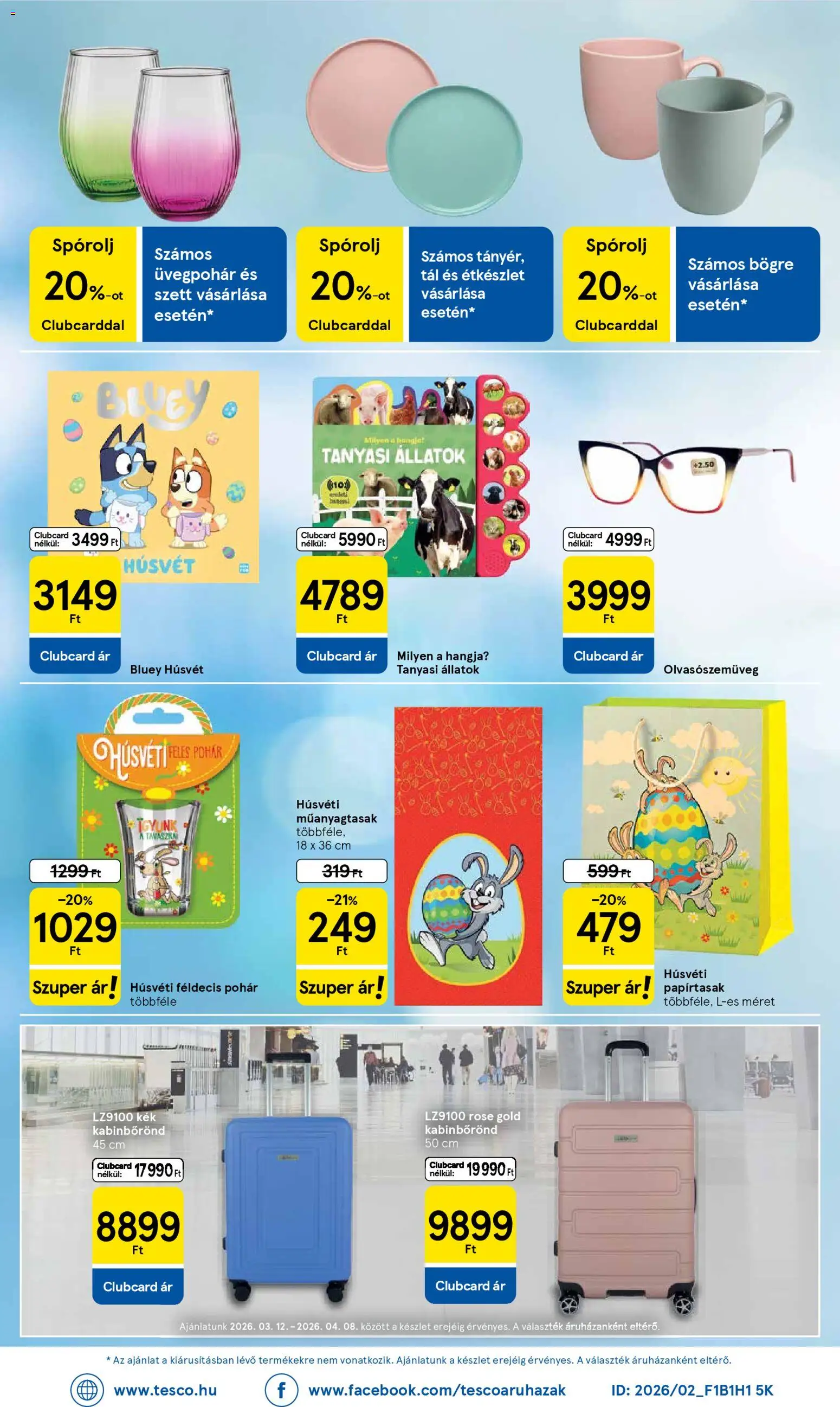 Tesco akciós ujság - amely érvényes a következő dátumtól: 12.03.2026 | Oldal: 36 | Termékek: Bögre, Étkészlet, Pohár