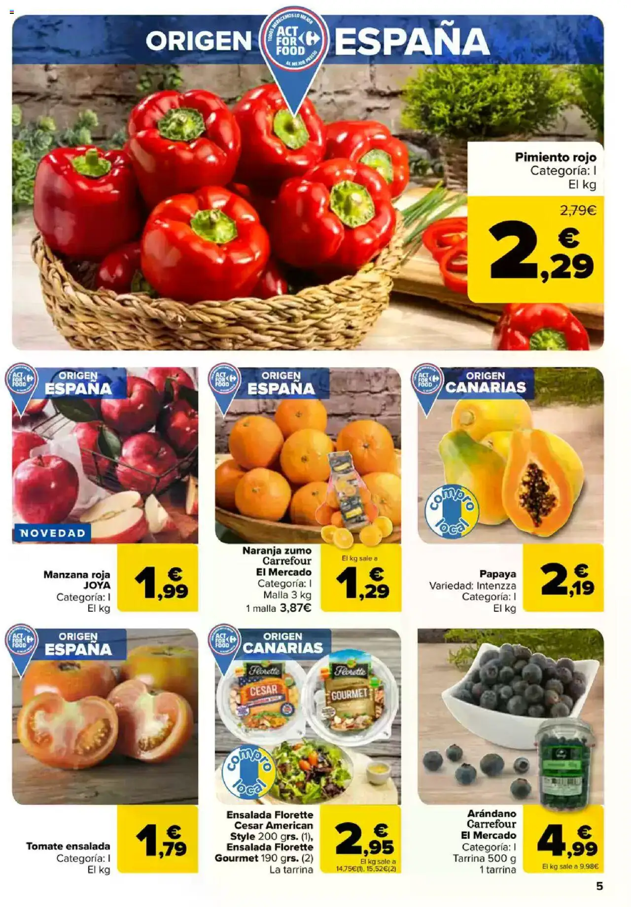 Carrefour folleto │ válido desde el 09.06.2025 | Página: 5 | Productos: Κάδος απορρυμάτων, Ροζ πιπέρι, Manzana, Ensalada