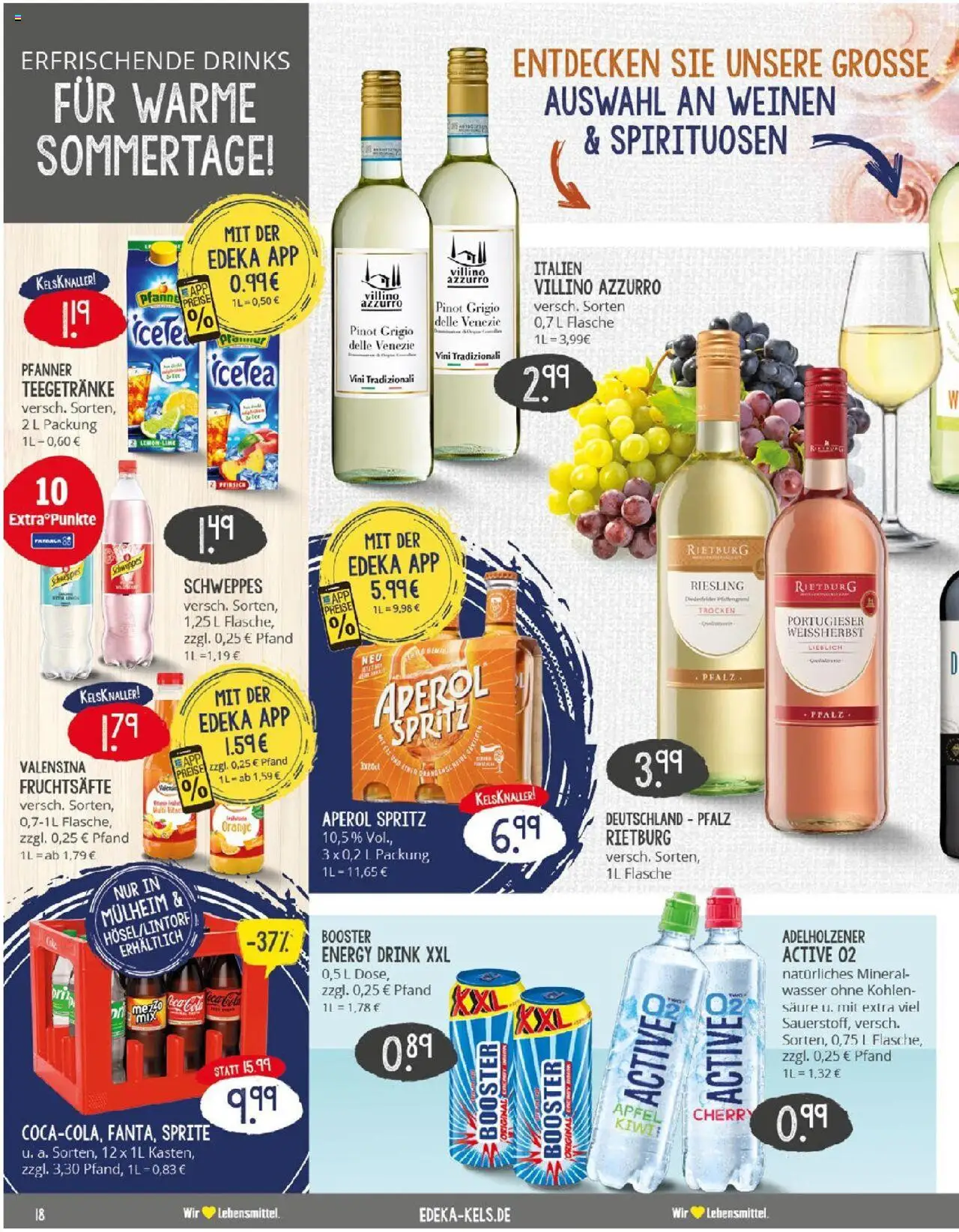 Edeka prospekt Ratingen	 - gültig ab dem 20.07.2025 | Seite: 18 | Produkte: Energy, Schweppes, Mineralwasser, Kiwi
