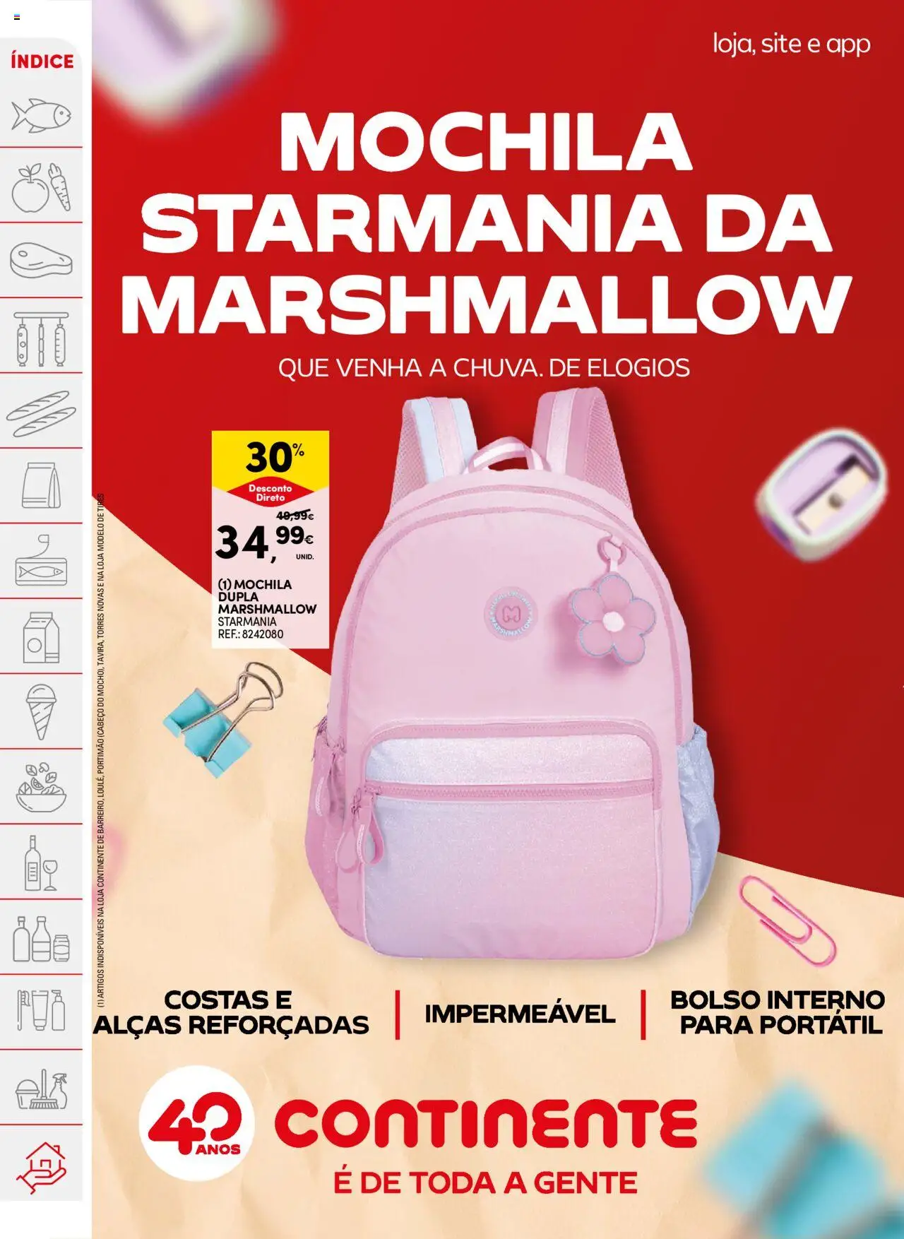 Continente folheto │ válido de 12.08.2025 | Página: 54 | Produtos: Mochila