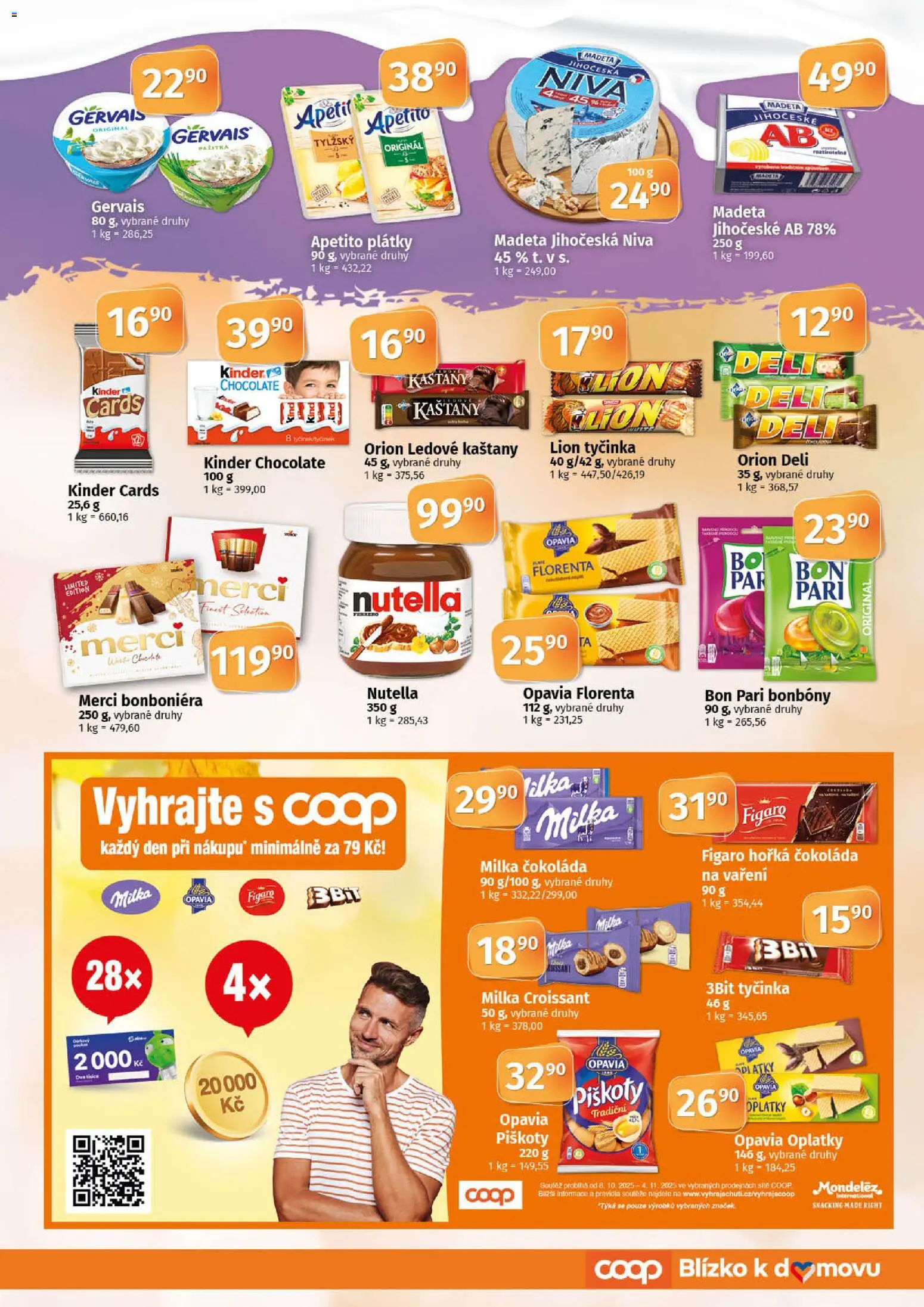 Coop leták - Tuty od 22.10.2025 | Strana: 5 | Produkty: Čokoláda, Gervais, Horká čokoláda, Nutella