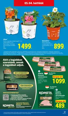 KOMETA Kemencés császárszalonna, Fokhagymás / paprikás / klasszikus, 200 g - amely érvényes a következő dátumtól: 30.04.2026 | Oldal: 57