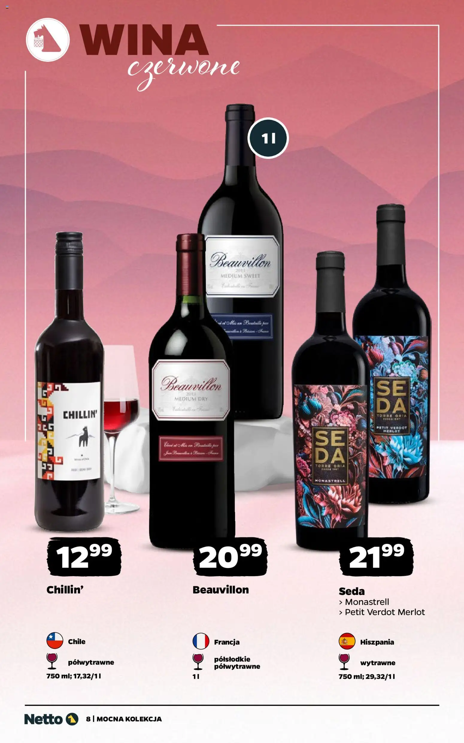 Netto gazetka - Wina od 16.02.2026 | Strona: 8 | Produkty: Merlot