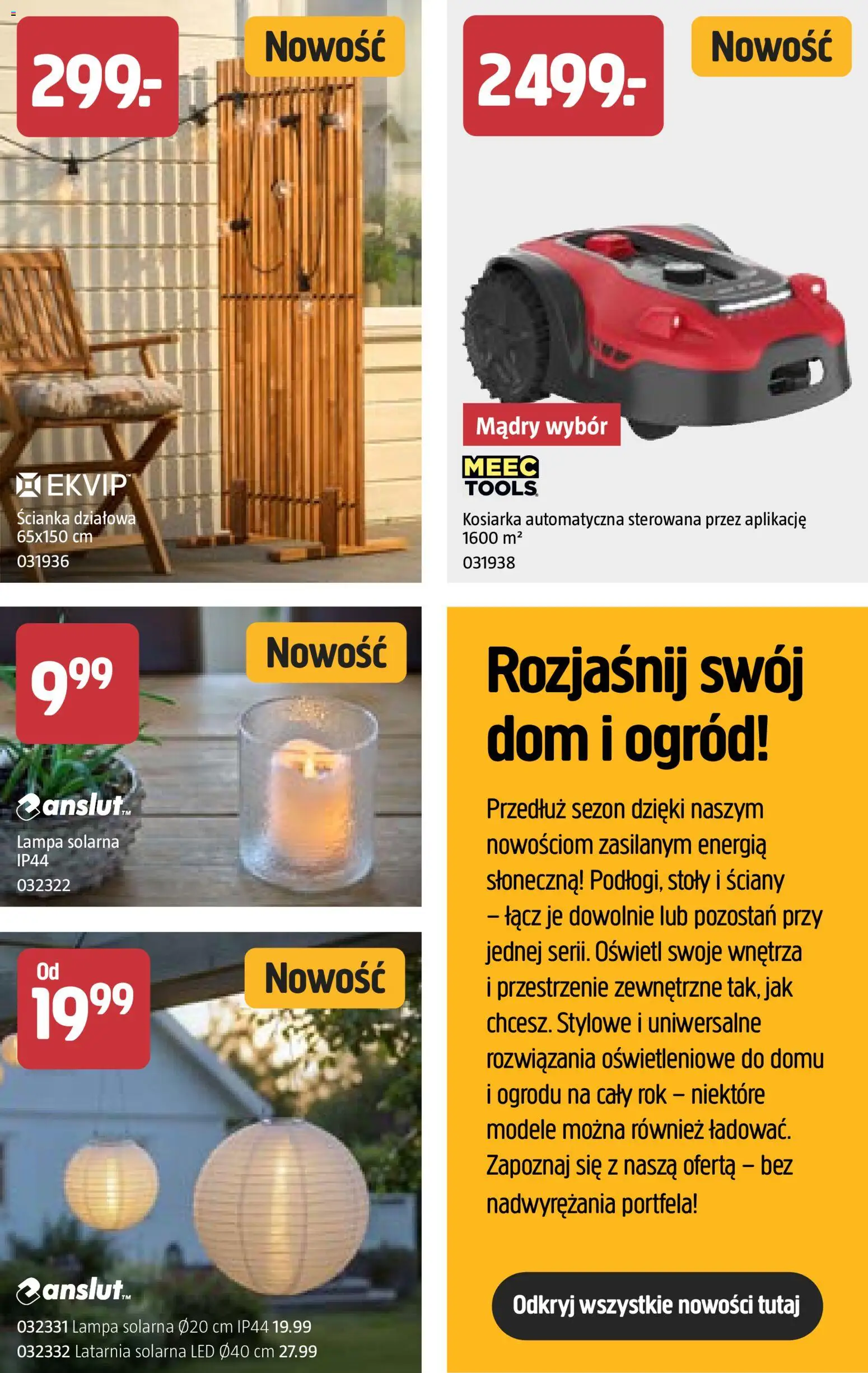 Jula gazetka - Wiosna od 26.02.2026 | Strona: 5 | Produkty: Lampa solarna, Kosiarka, Lampa