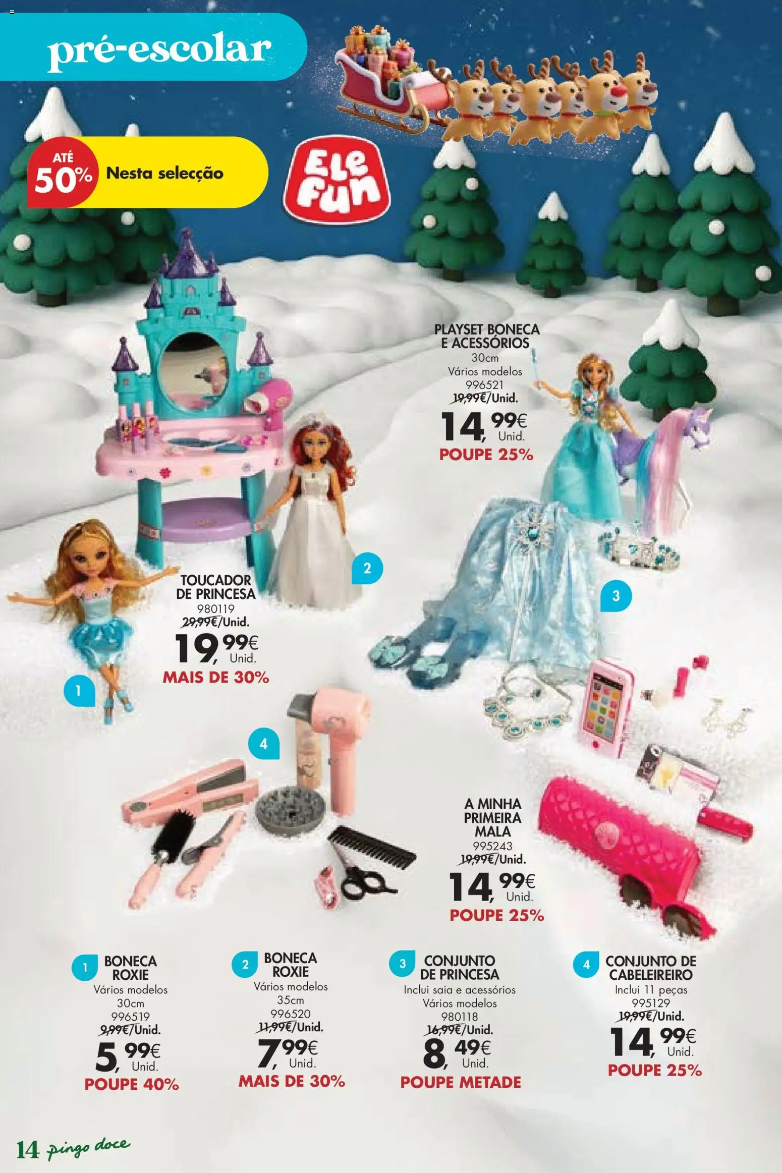 Pingo Doce  Brinquedos Natal Lojas Hipers │ válido de 18.11.2025 | Página: 14 | Produtos: Saia