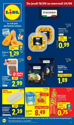 LIDL - Prévisualisation de LIDL - Chez Lidl, découvrez une sélection de produits qui vous transporte au cœur de l'Italie ! valide à partir de 17.09.2025