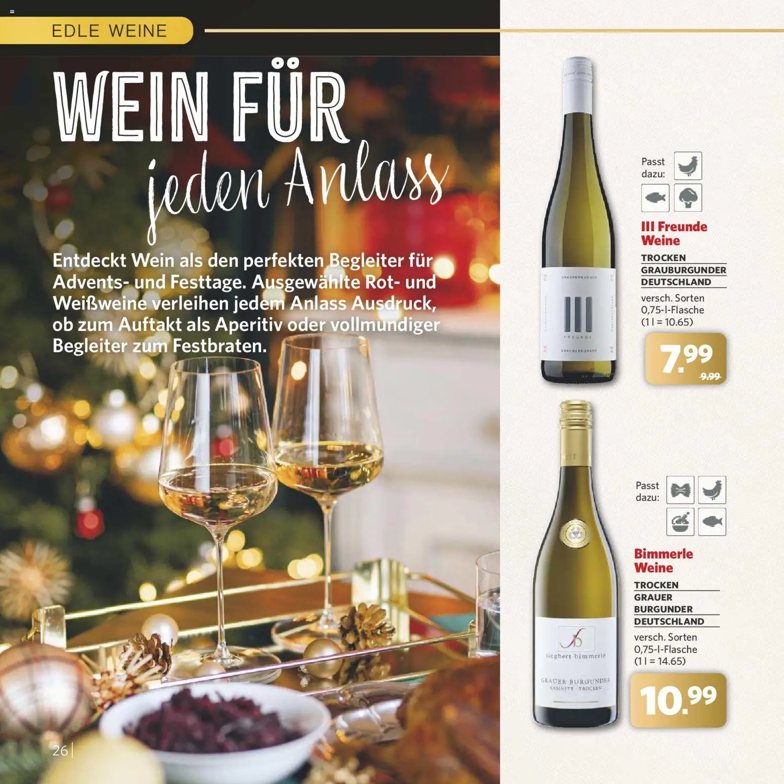 Combi - Festliche Momente – gültig ab 24.11.2025 | Seite: 26 | Produkte: Wein