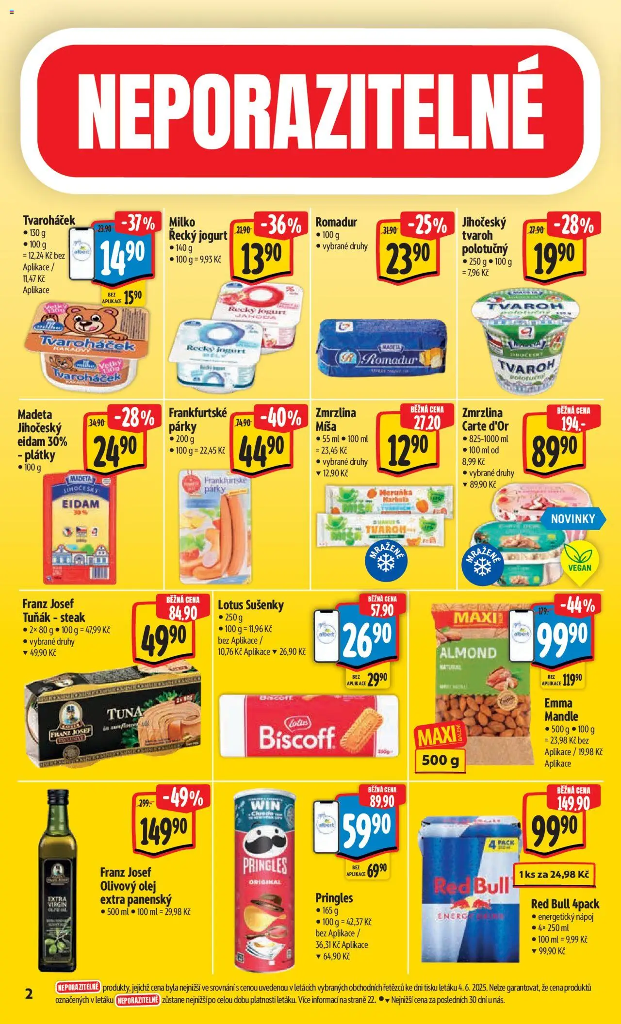 Albert leták - Hypermarket od 11.06.2025 | Strana: 6 | Produkty: Olivový olej, Milko řecký jogurt, Tuňák steak, Energy drink
