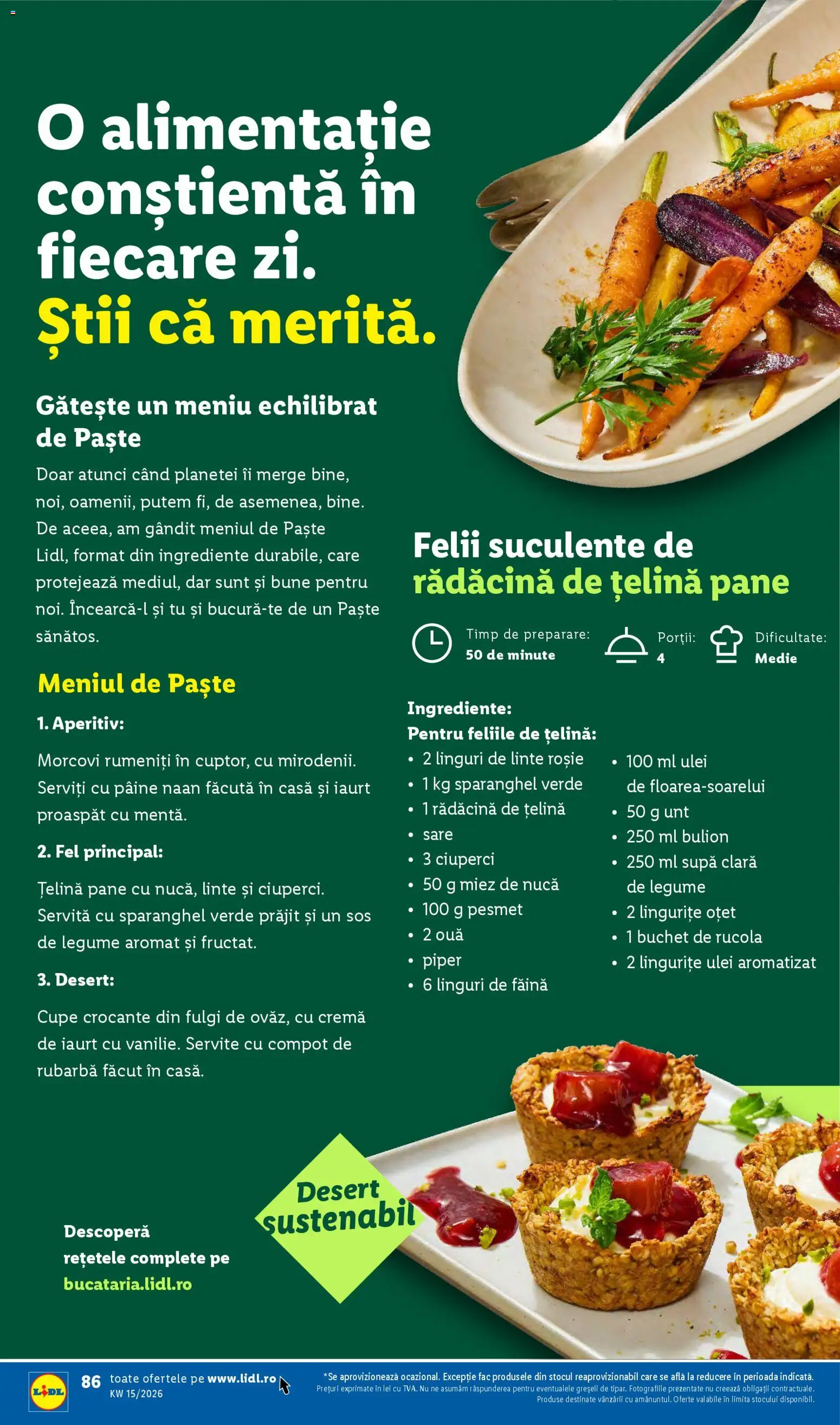 Noul catalog Lidl – valabil de la 06.04.2026 | Pagină: 86 | Produse: Iaurt, Pâine, Făină, Sos