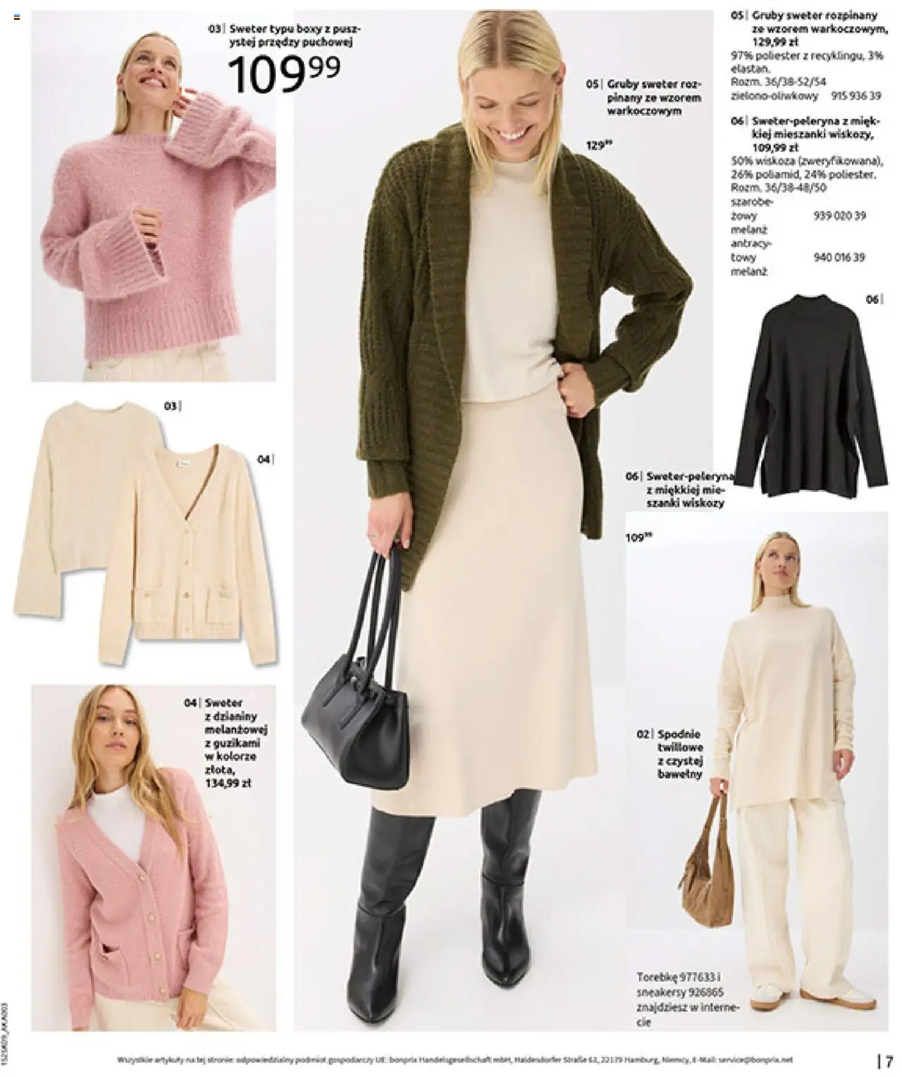 BonPrix Katalog - Przytulny Sezon Przejściowy od 22.09.2025 | Strona: 9 | Produkty: Sweter, Spodnie