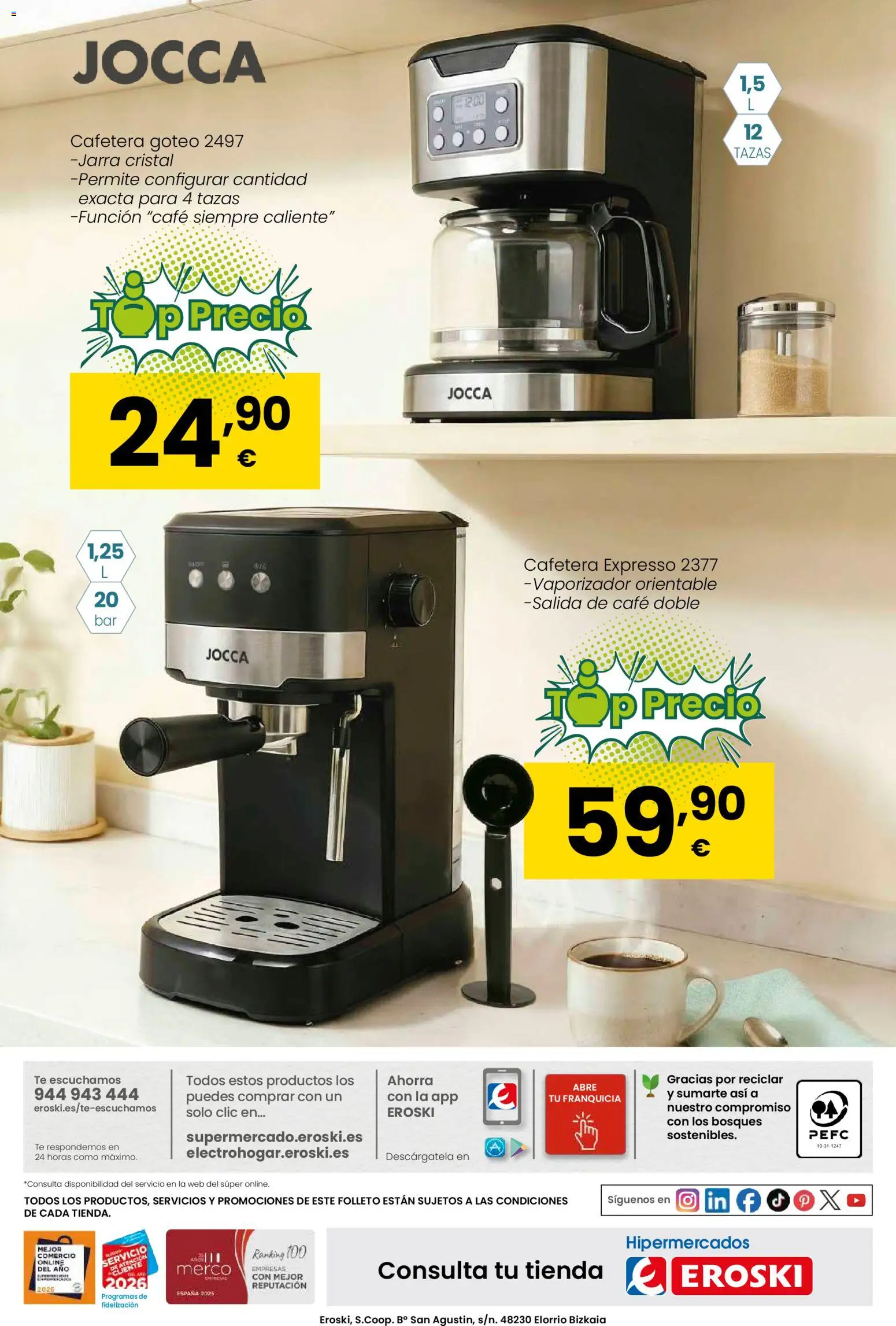 Eroski - Qué planazo │ válido desde el 26.03.2026 | Página: 50 | Productos: Café, Té, Cafetera