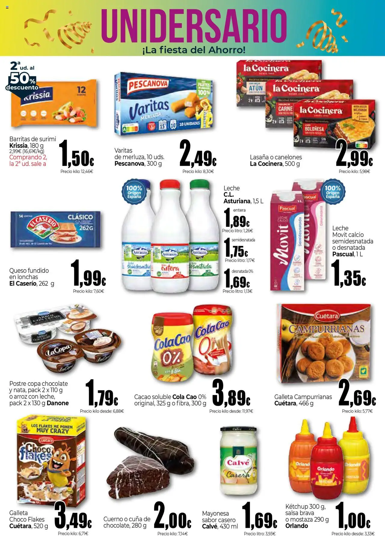 Unide folleto │ válido desde el 09.10.2025 | Página: 2 | Productos: Chocolate, Οθόνη προβολής, Cacao soluble, Cuna