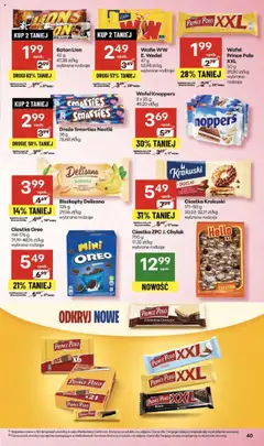 Delikatesy Centrum Gazetka od 18.09.2025 | Strona: 40 | Produkty: Czekolady, Galaretka, Wafle, Ciastka Oreo