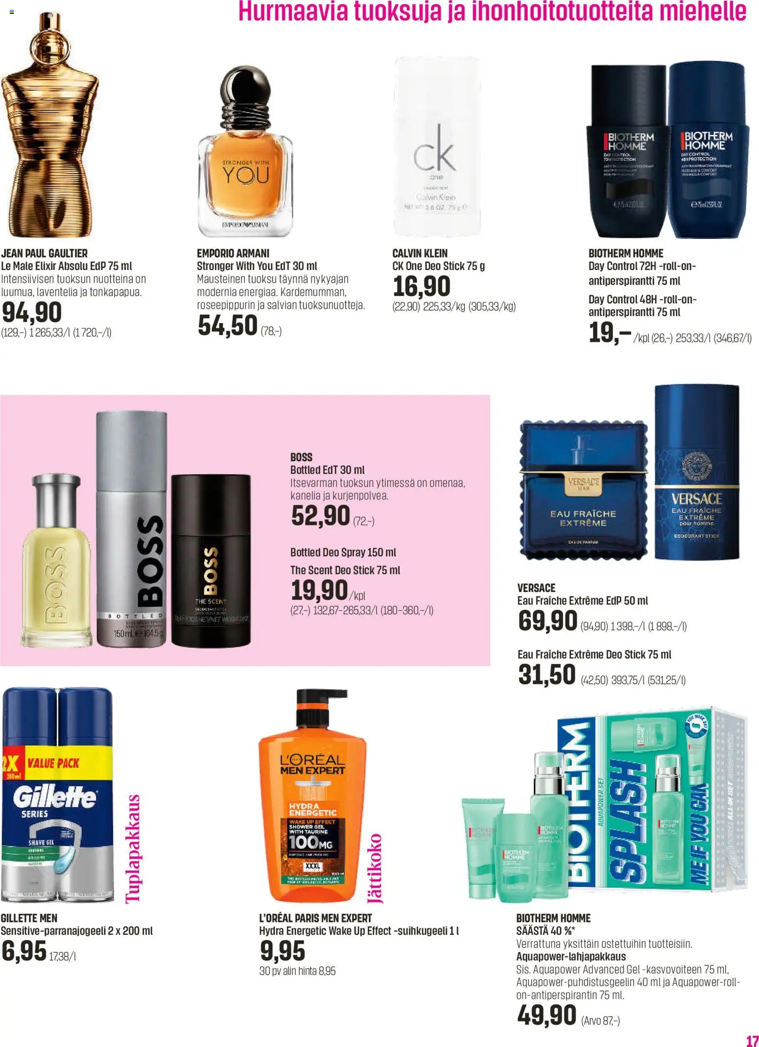 Sokos tarjoukset - Emotion 3plus1 – voimassa 25.03.2026 alkaen | Sivu: 17 | Tuotteet: Tuoksu, Eau de toilette, Suihkugeeli, Antiperspirantti