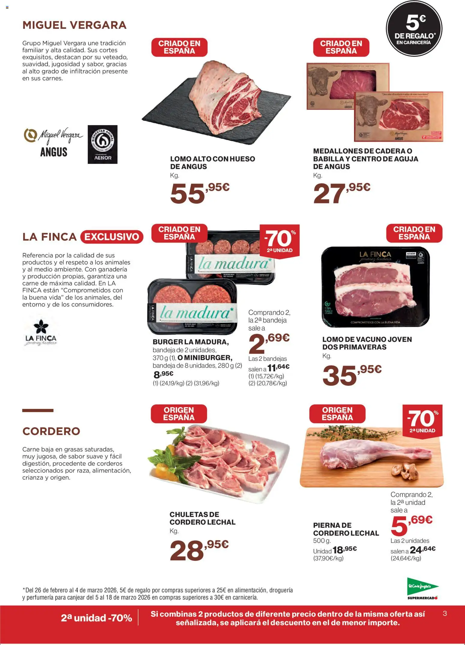 El Corte Inglés ofertas │ válido desde el 26.02.2026 | Página: 3 | Productos: Medallones, Φίλτρο καφέ, Bandeja