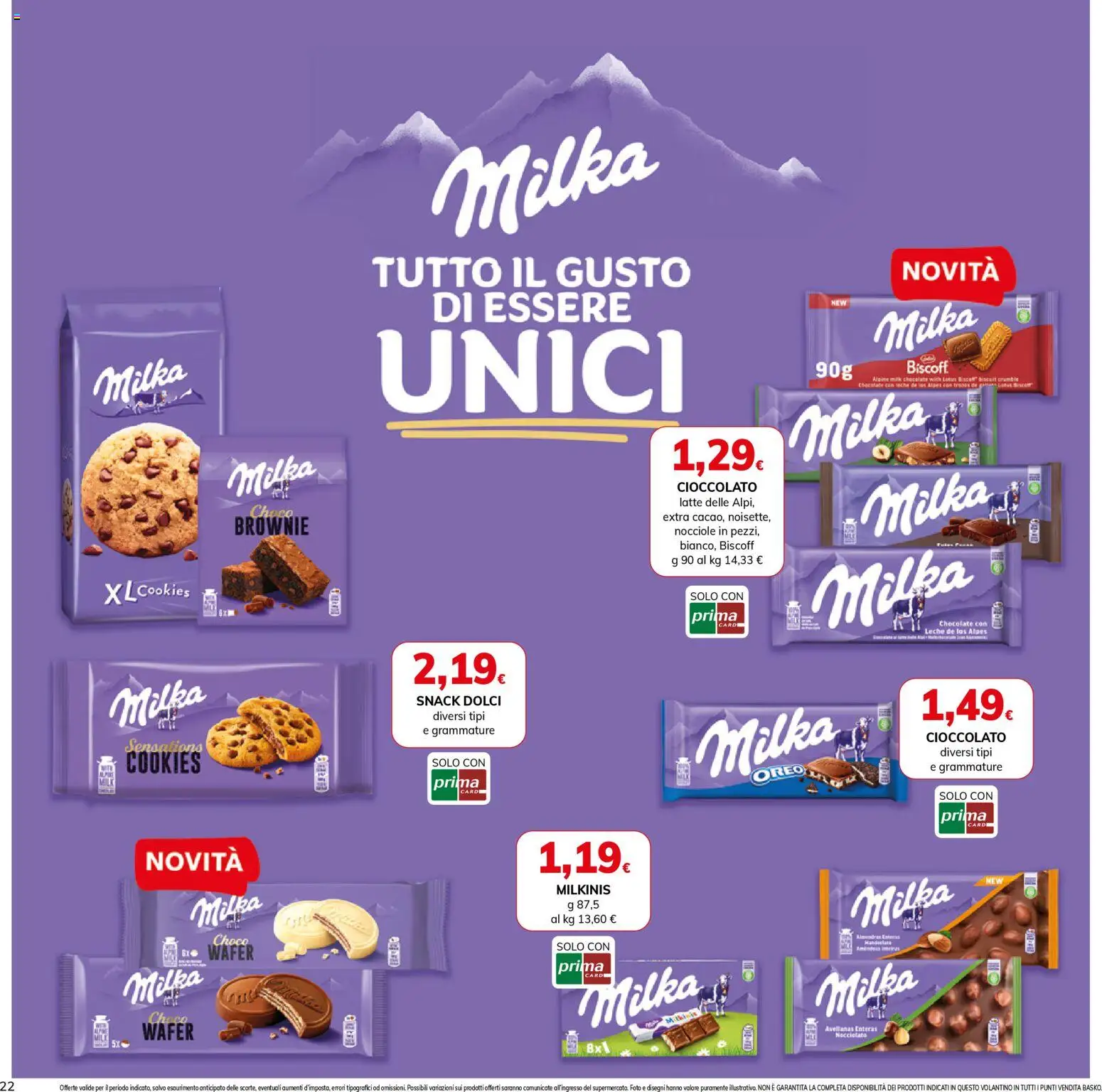Volantino Basko del 27.01.2026 | Pagina: 22 | Prodotti: Cioccolato, Latte, Nocciole