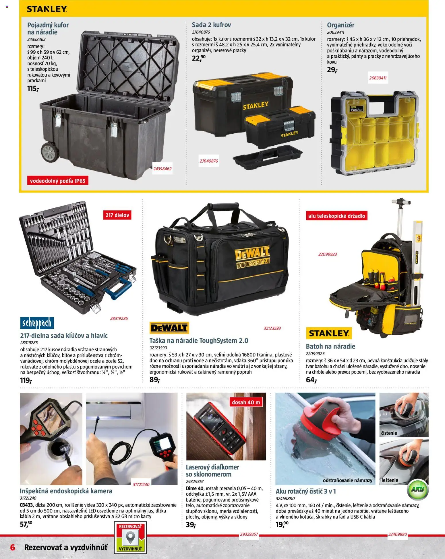 Nové Bauhaus akcie – leták je platný od 09.02.2026 | Strana: 6 | Produkty: Organizér, Led osvetlenie, Osvetlenie, Práčky