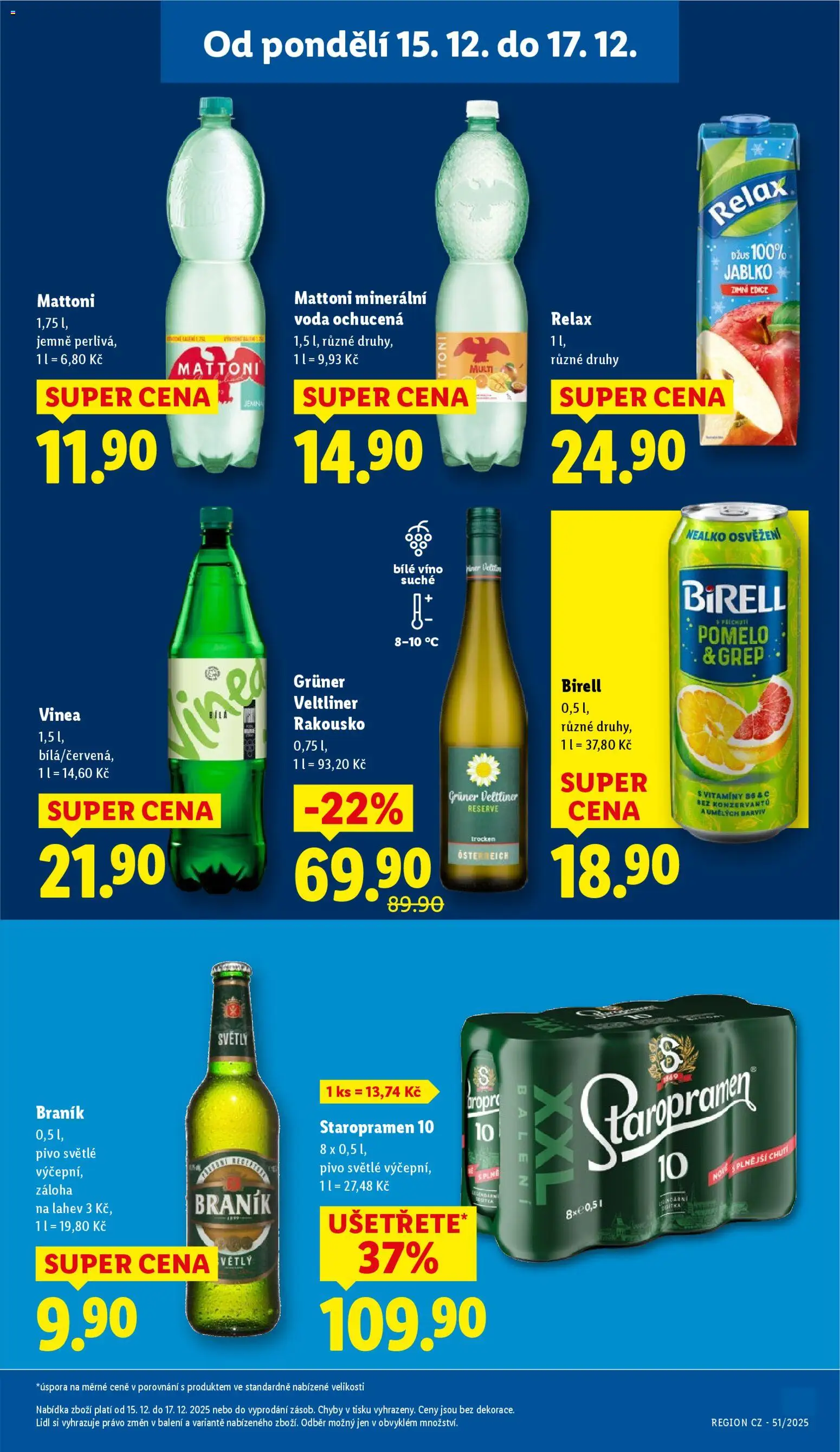 Lidl leták od 15.12.2025 | Strana: 33 | Produkty: Bílé víno, Víno, Pivo, Grüner Veltliner