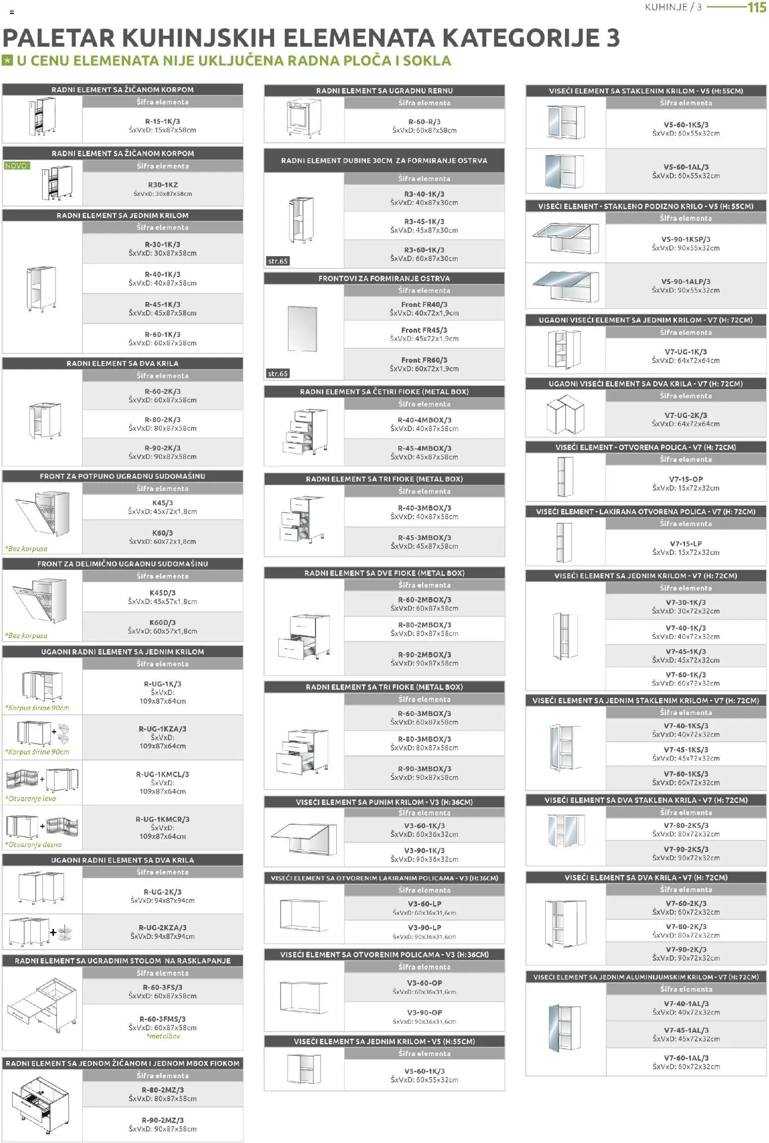 Jela katalog - važi od 15.12.2025 | Strana: 115 | Proizvode: Polica, Radna ploča