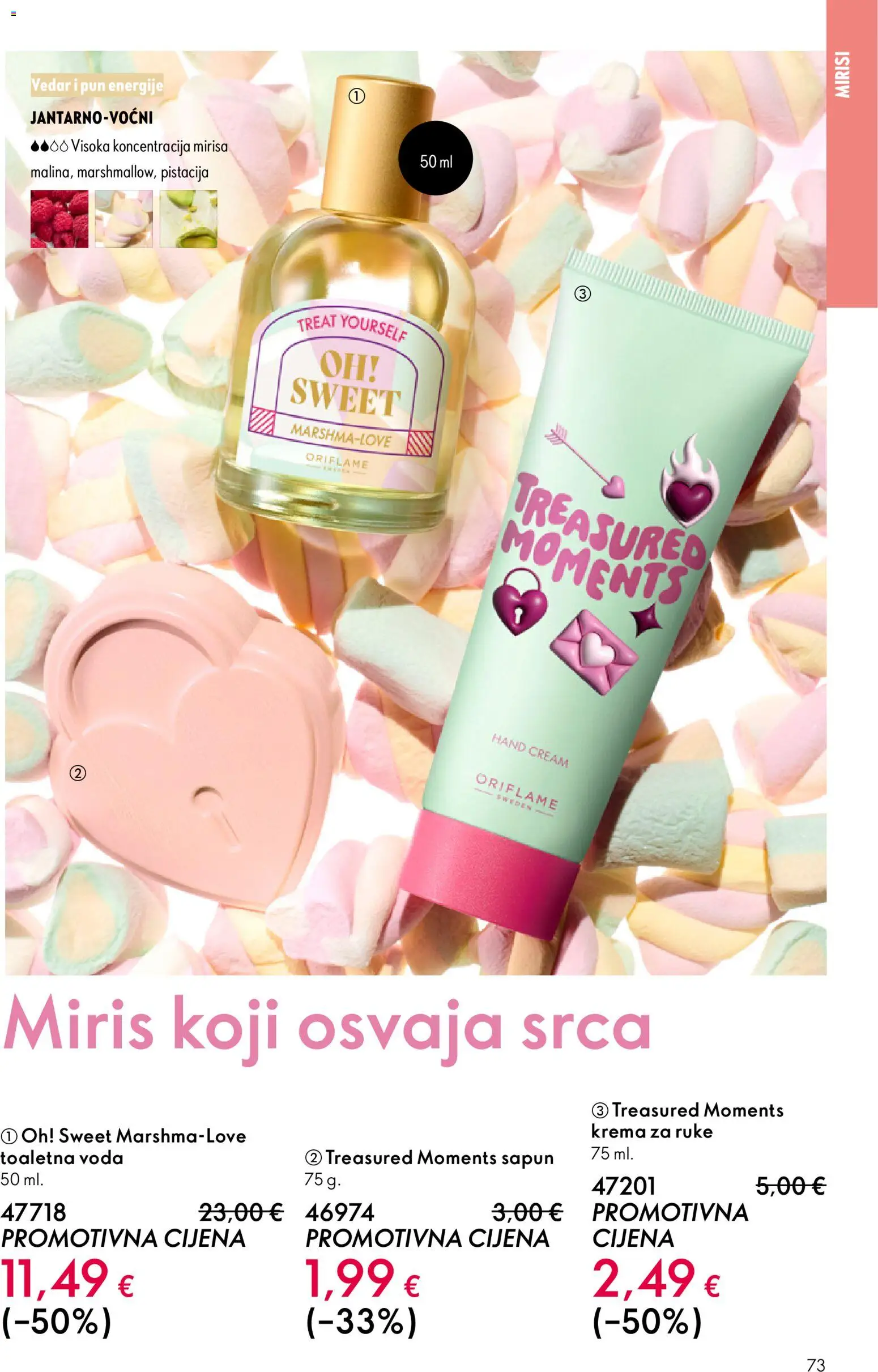 Oriflame katalog | vrijedi od 18.02.2026 | Stranica: 73 | Proizvodi: Miris, Krema za ruke, Krema, Voda