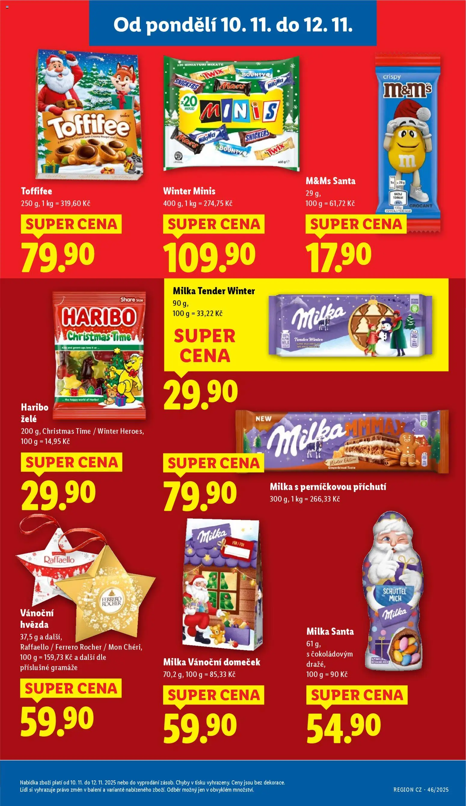 Lidl leták od 10.11.2025 | Strana: 27 | Produkty: Ferrero Rocher, Haribo, Twix, Toffifee