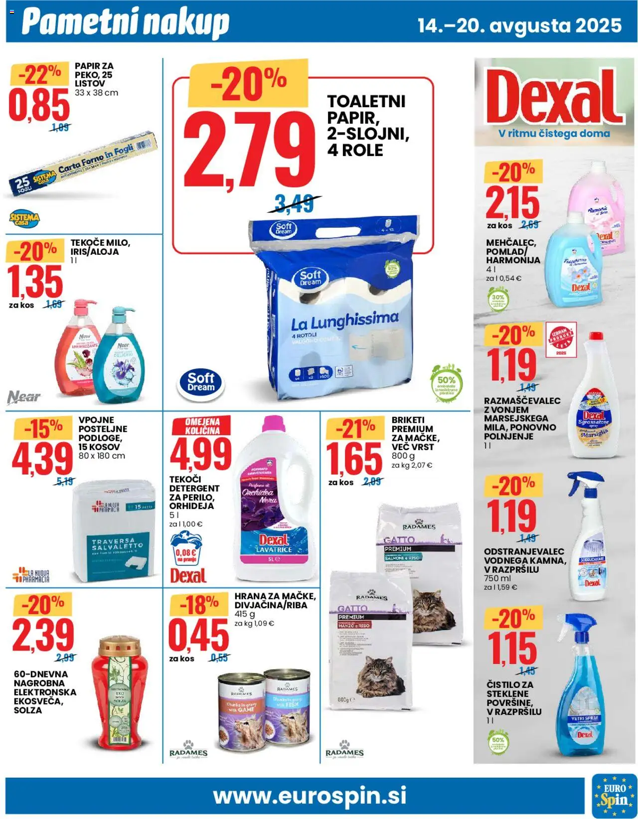 Eurospin - Kranj │ velja od 14.08.2025 | Stran: 9 | Izdelki: Kos, Detergent