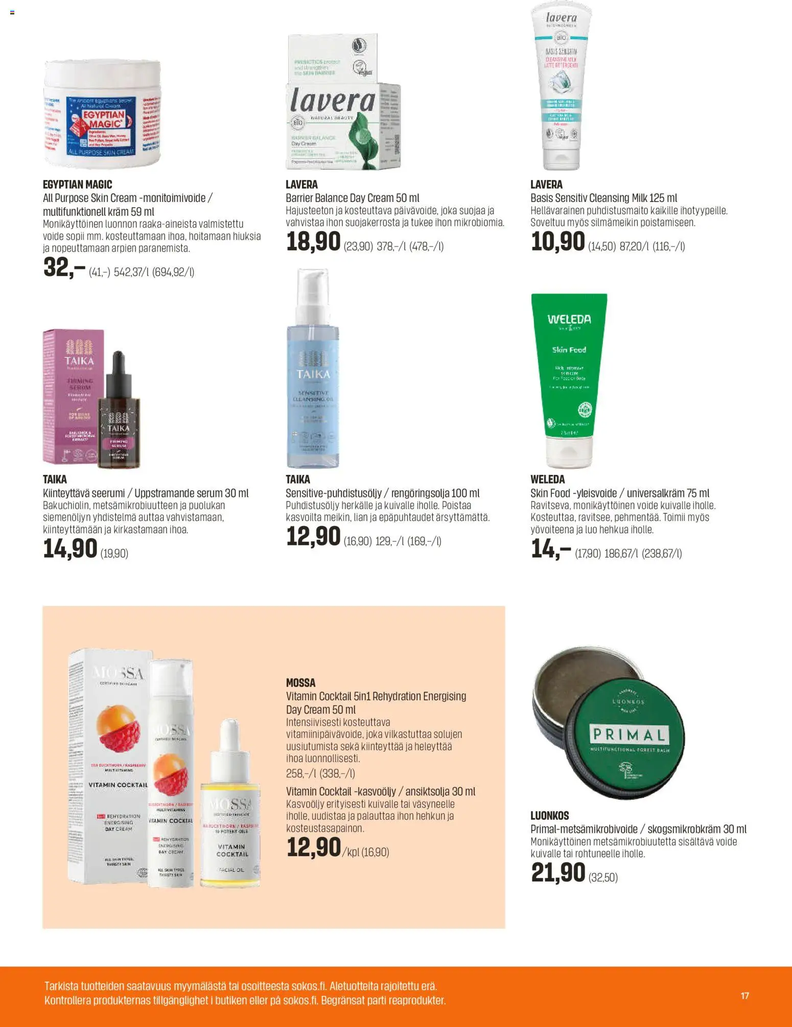 Sokos tarjoukset – voimassa 27.12.2025 alkaen | Sivu: 17 | Tuotteet: Seerumi