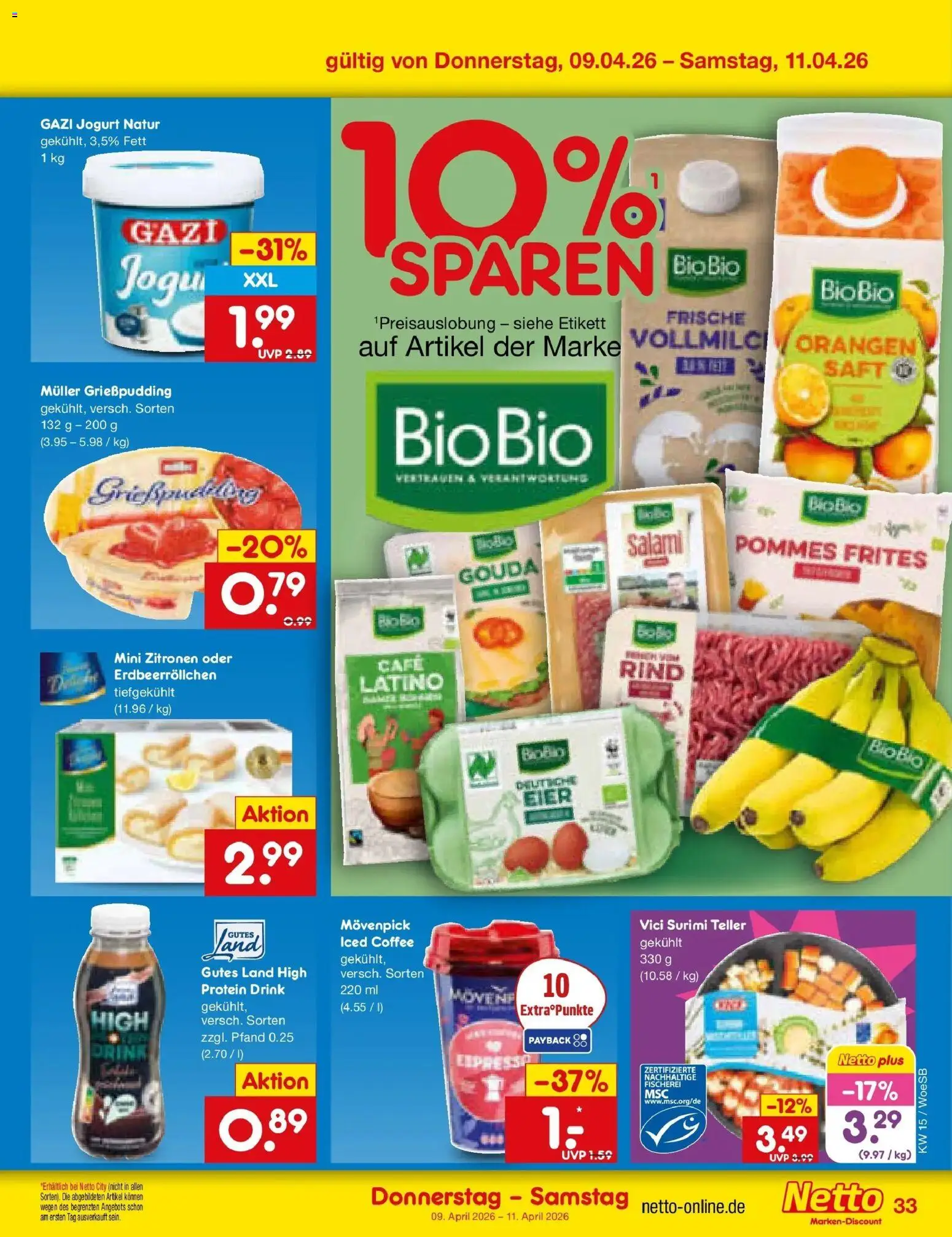 Netto Marken-Discount Prospekt Gemmingen	 – gültig ab 05.04.2026 | Seite: 49 | Produkte: Gouda, Pommes, Orangen, Zitronen