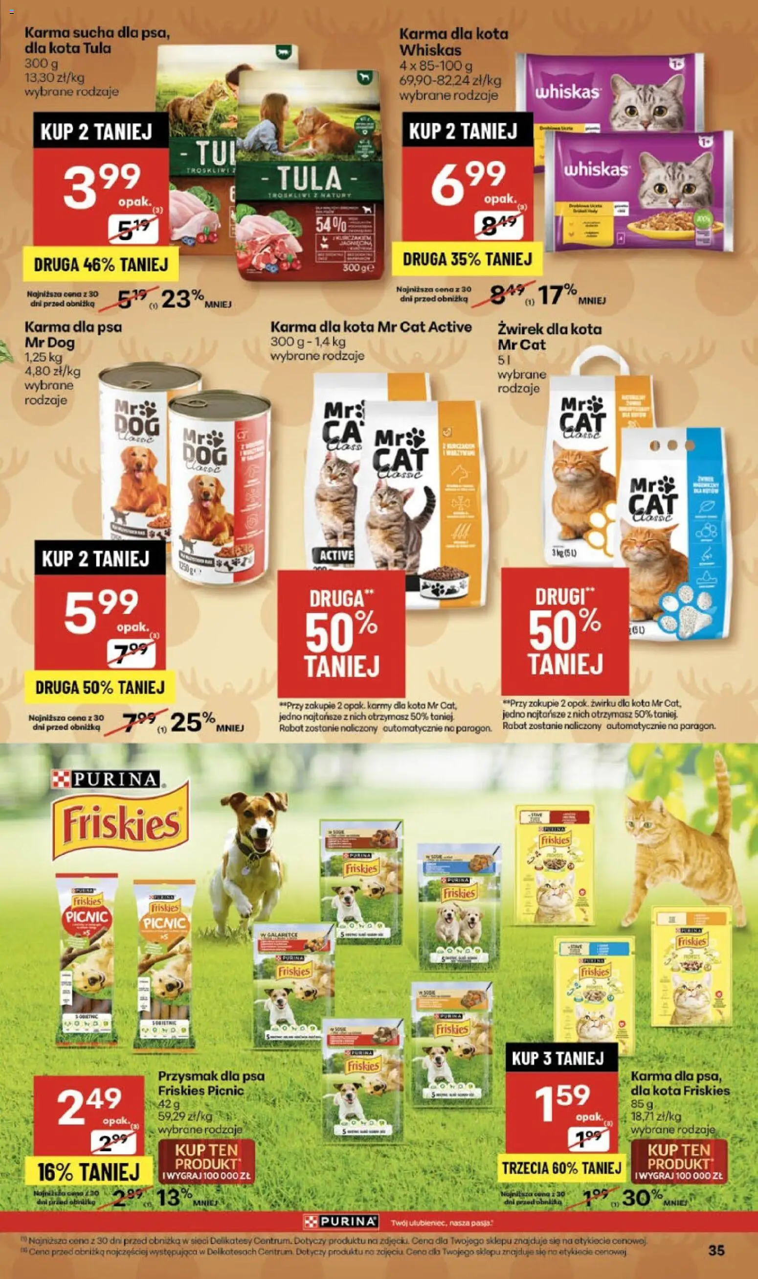 Delikatesy Centrum Black Friday od 27.11.2025 | Strona: 35 | Produkty: Żwirek dla kota, Delikatesy, Karma dla kota, Karma dla psa