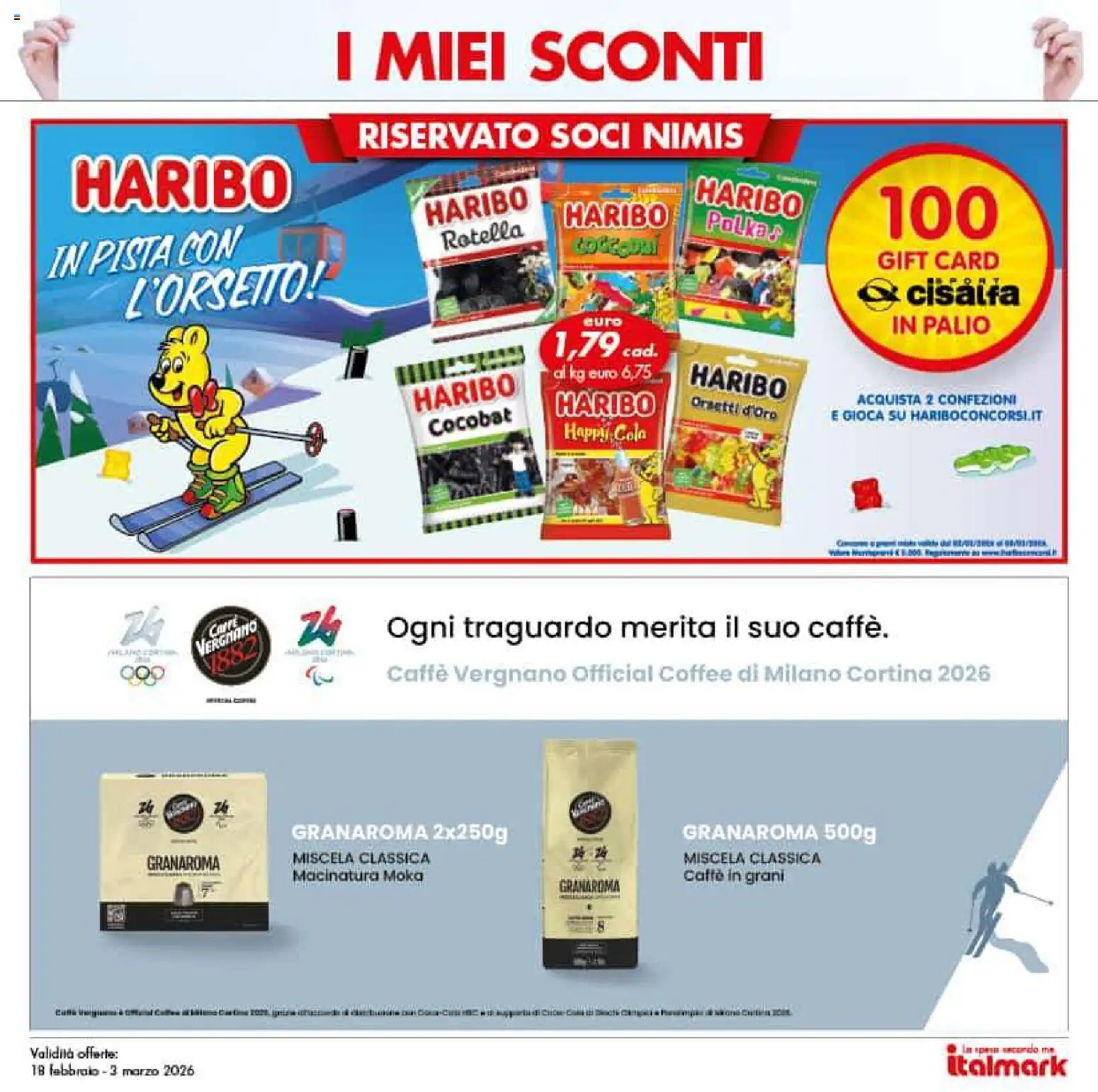 Volantino Italmark del 18.02.2026 | Pagina: 30 | Prodotti: Caffè, Caffè in grani