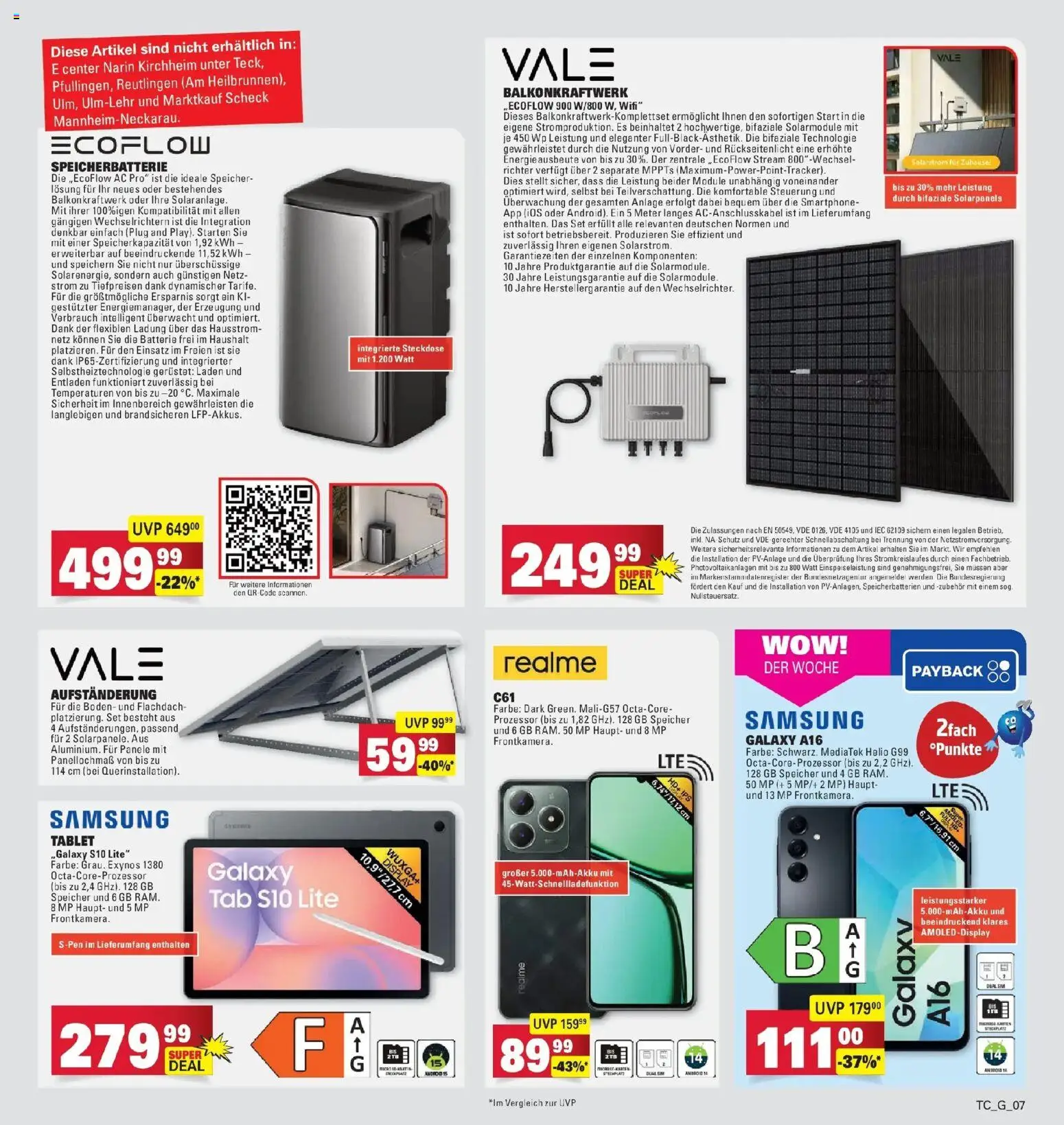 Edeka prospekt Göppingen	 – gültig ab 29.03.2026 | Seite: 43 | Produkte: Steckdose, Batterie, Samsung, Tablet