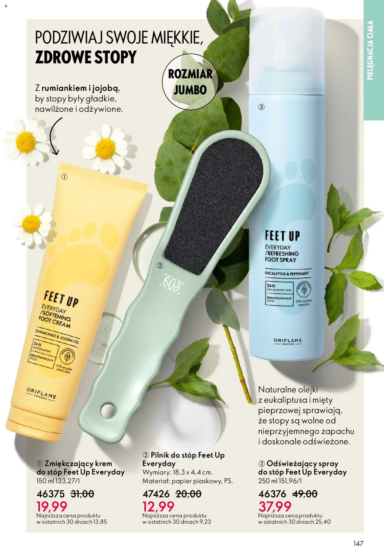 Oriflame Katalog 2 2026 od 21.01.2026 | Strona: 147 | Produkty: Krem, Spray do stóp