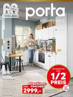 Porta! - Küchentester gesucht: jetzt bewerben und Traumküche zum halben Preis sichern ab 16.11.2025 gültig