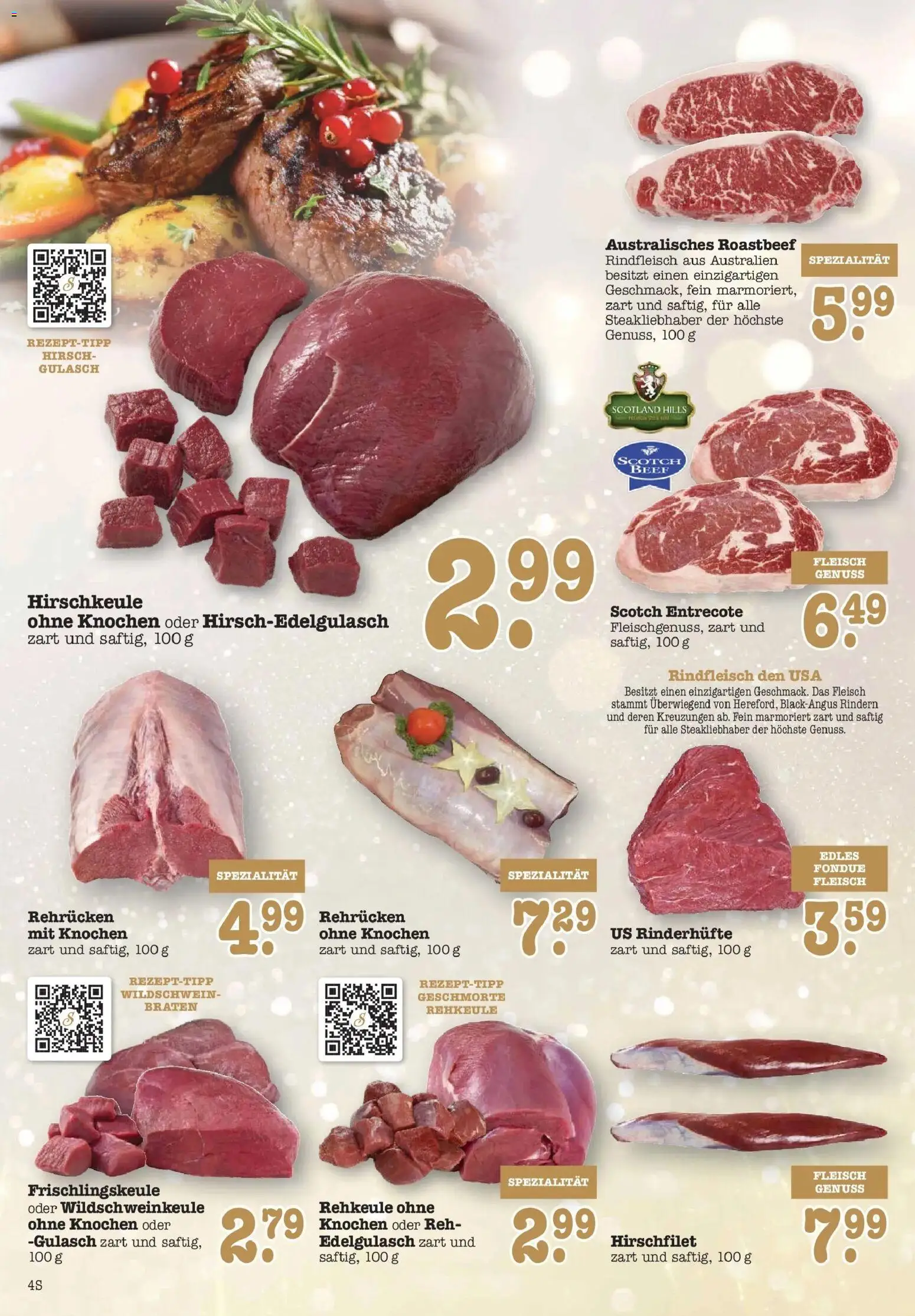 Edeka prospekt Offenbach	 – gültig ab 14.12.2025 | Seite: 4 | Produkte: Entrecote, Rindfleisch, Steak, Fleisch