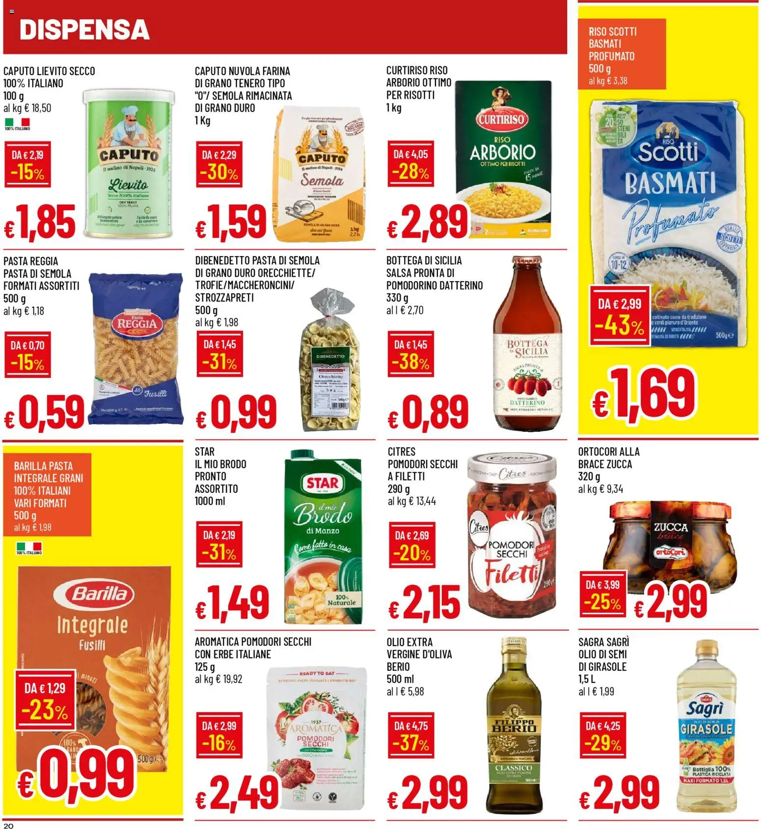 Volantino Galassia del 13.11.2025 | Pagina: 20 | Prodotti: Salsa, Pomodori, Fusilli, Orecchiette