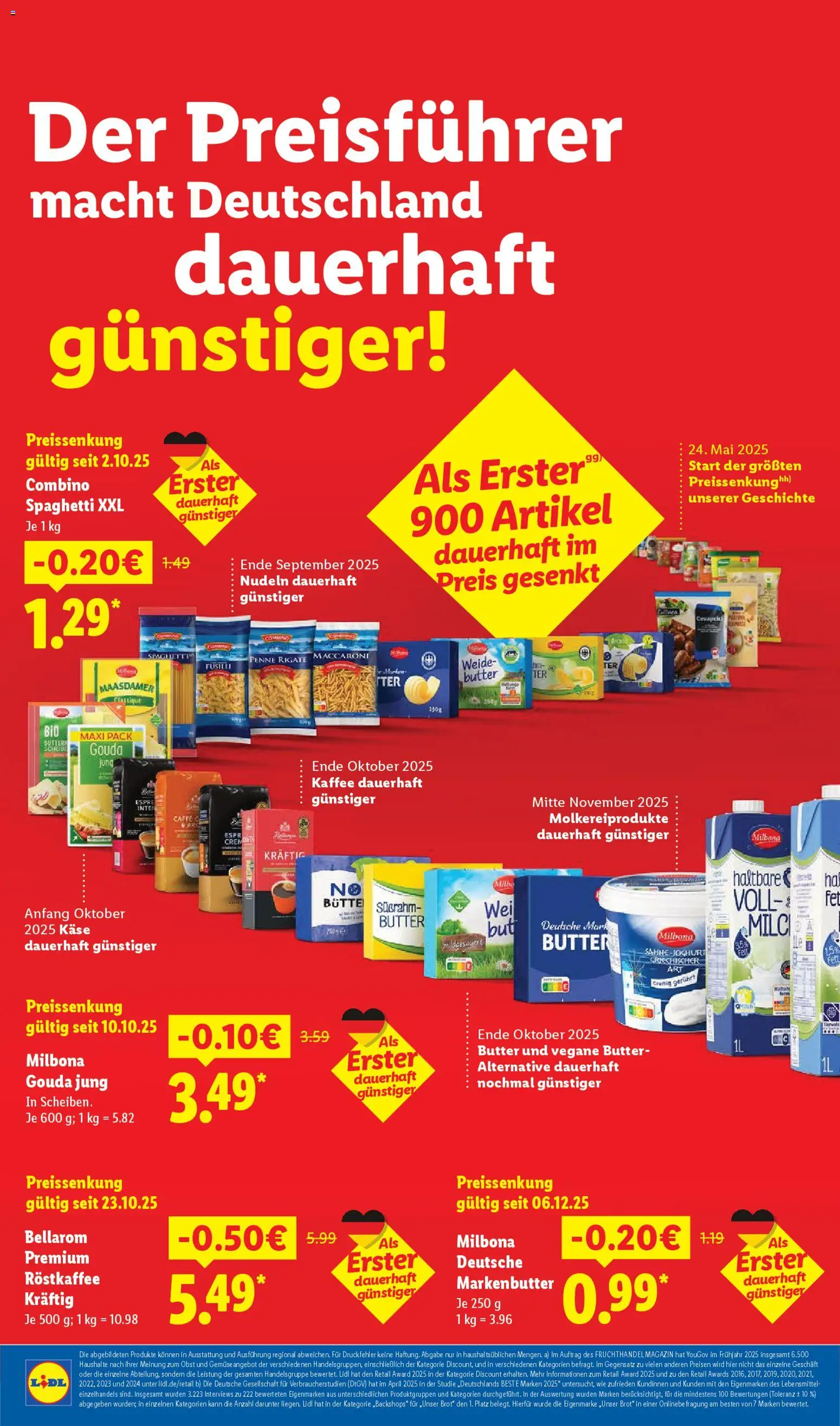 Lidl Prospekt Gundelsheim – gültig ab 12.01.2026 | Seite: 6 | Produkte: Butter, Joghurt, Cevapcici, Nudeln