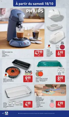 Aldi - Prévisualisation de Aldi catalogue semaine 42 valide à partir de 14.10.2025 | Page: 42 | Produits: Cafetière, Congélateur, Four, Cloche