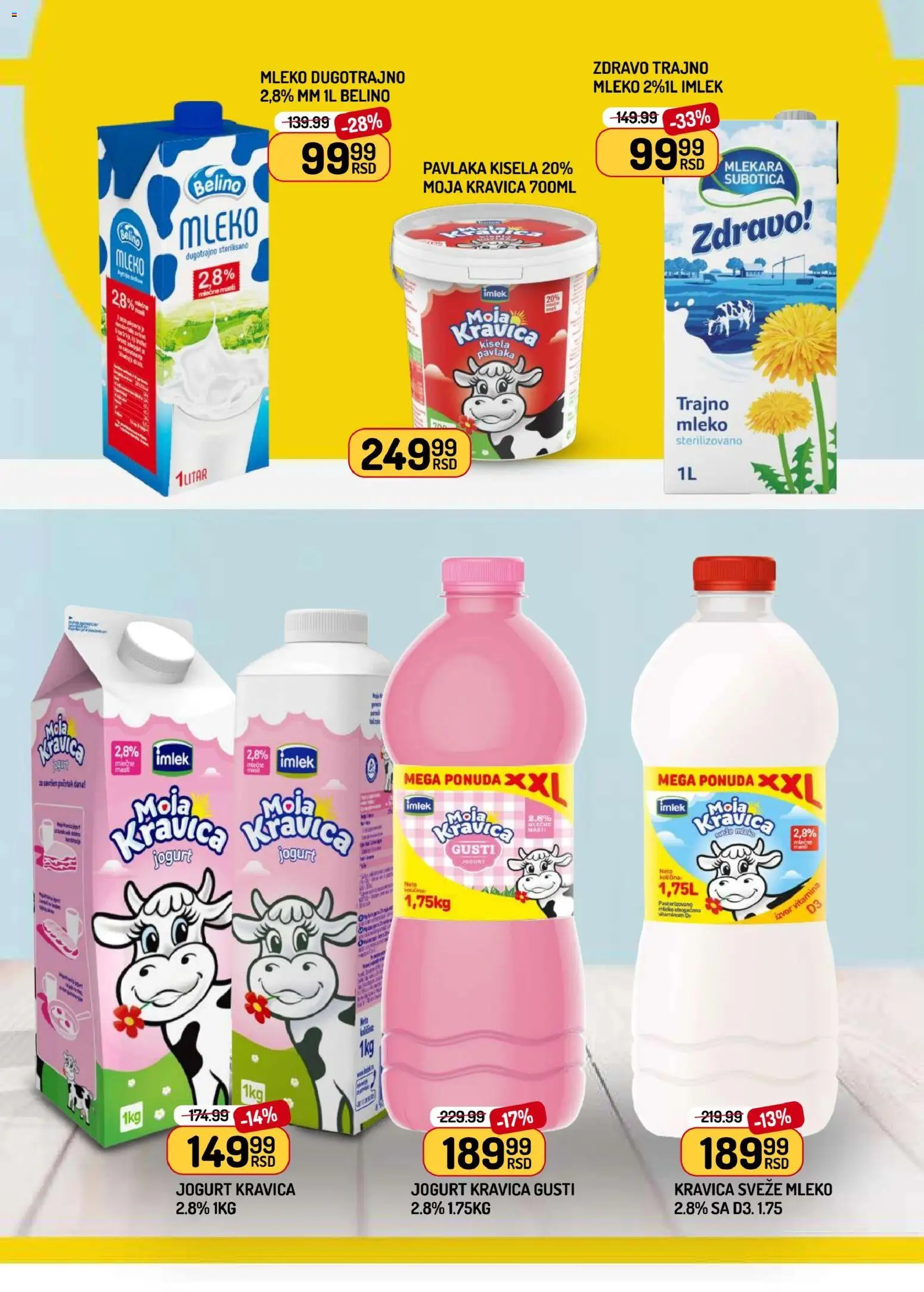 Aman katalog - važi od 24.04.2026 | Strana: 8 | Proizvode: Kisela pavlaka, Moja kravica, Mleko, Pavlaka