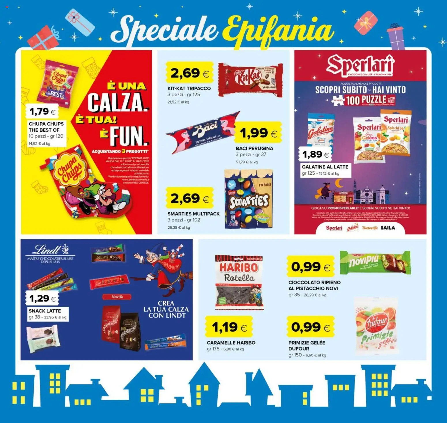 Volantino Oasi del 27.12.2025 | Pagina: 3 | Prodotti: Cioccolato, Caramelle, Latte, The