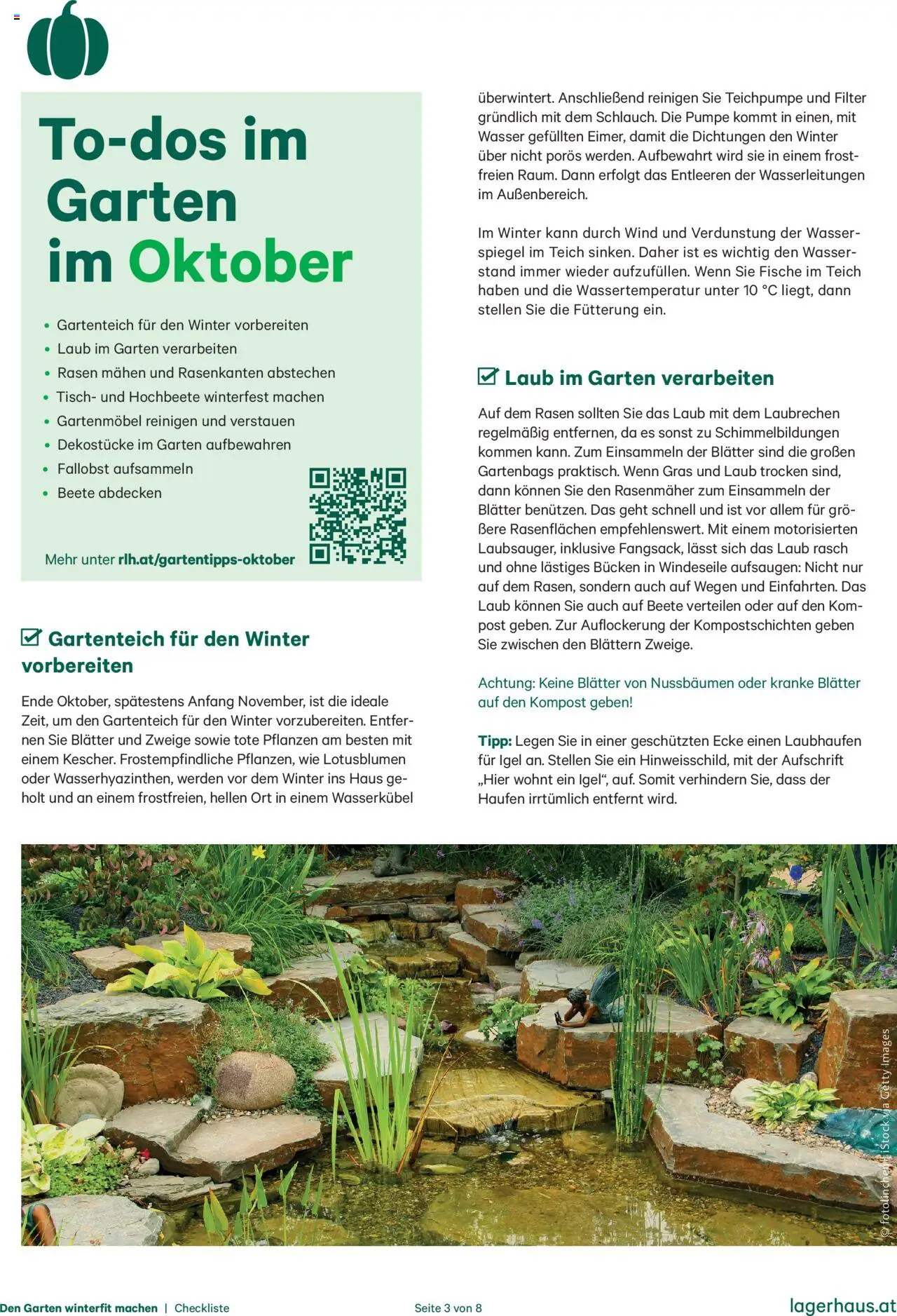 Lagerhaus Den Garten winterfit machen gültig ab 20.10.2025 | Seite: 3 | Produkte: Wasser, Rasenmäher, Gartenmöbel, Spiegel