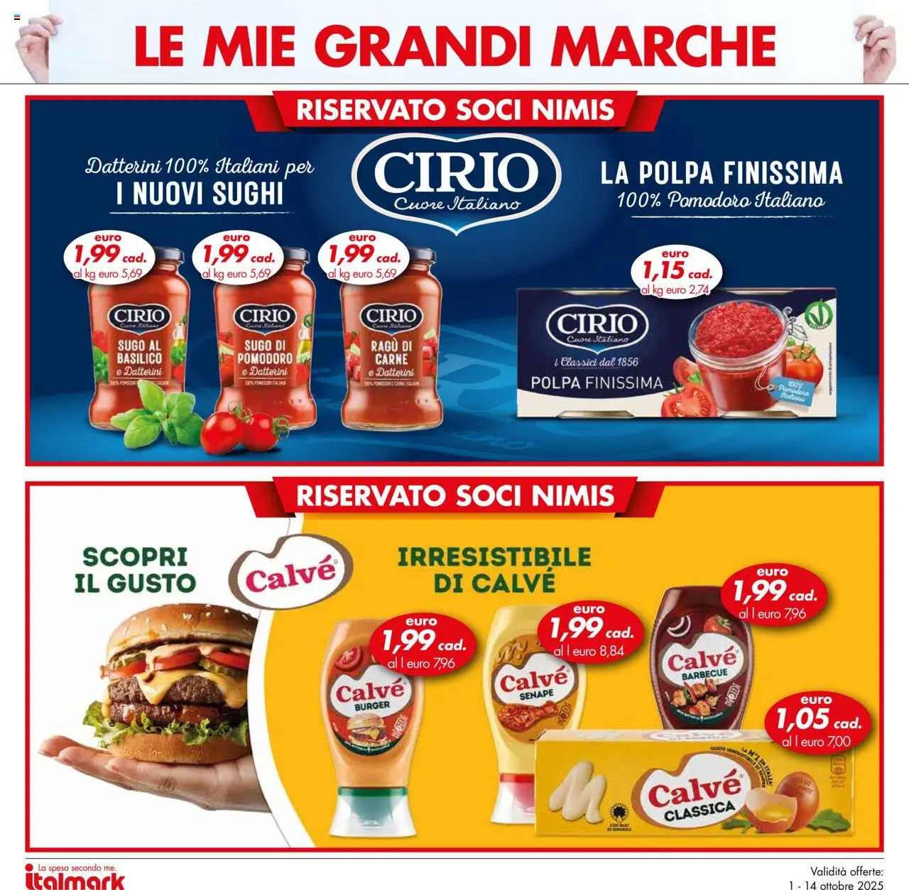 Volantino Italmark del 01.10.2025 | Pagina: 30 | Prodotti: Barbecue, Basilico, Ragú, Sugo