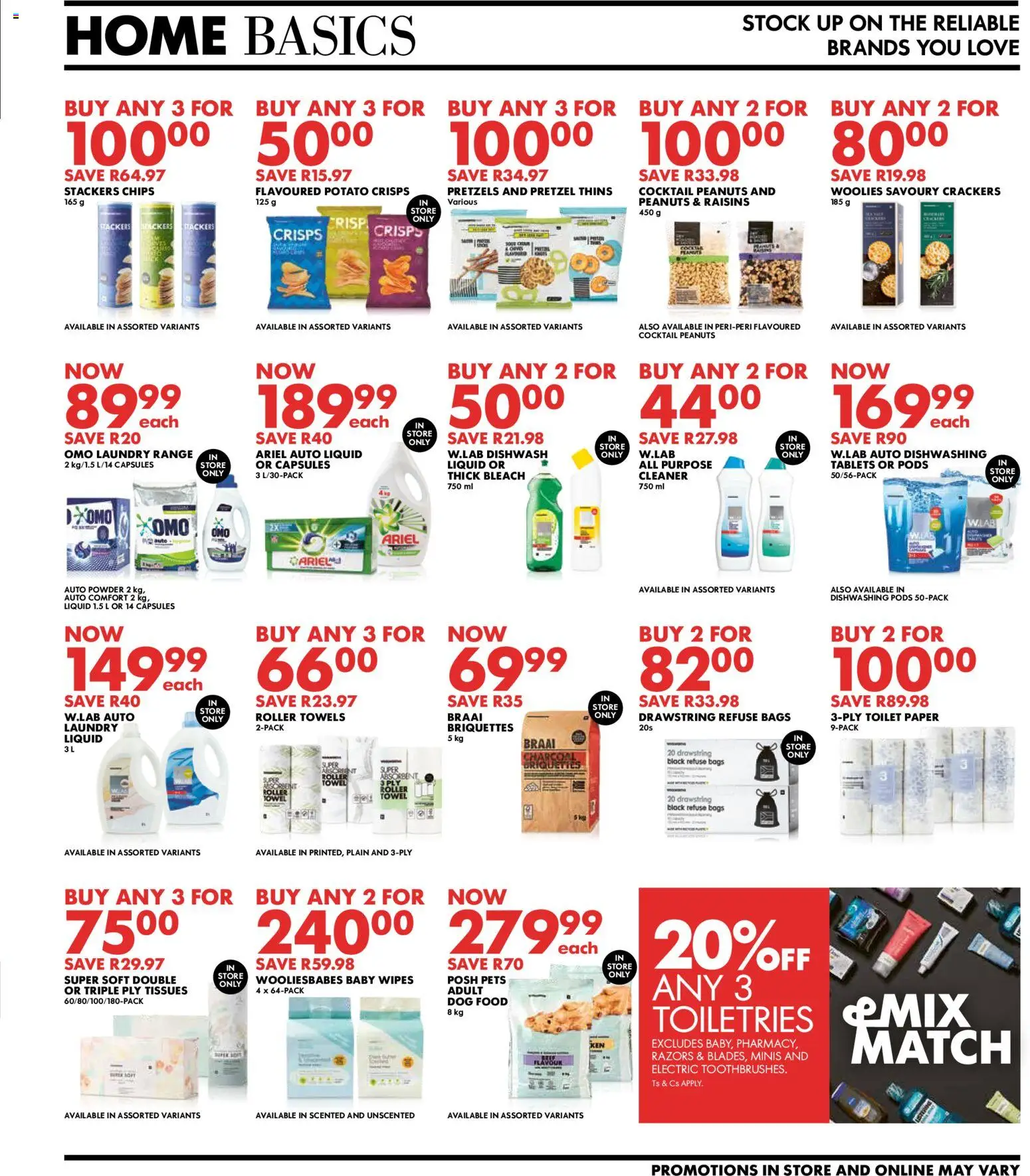 New Woolworths catalogue – valid from 03.11.2025 | Page: 7 | Products: Towel, Bleach, Powder, Roller towel
