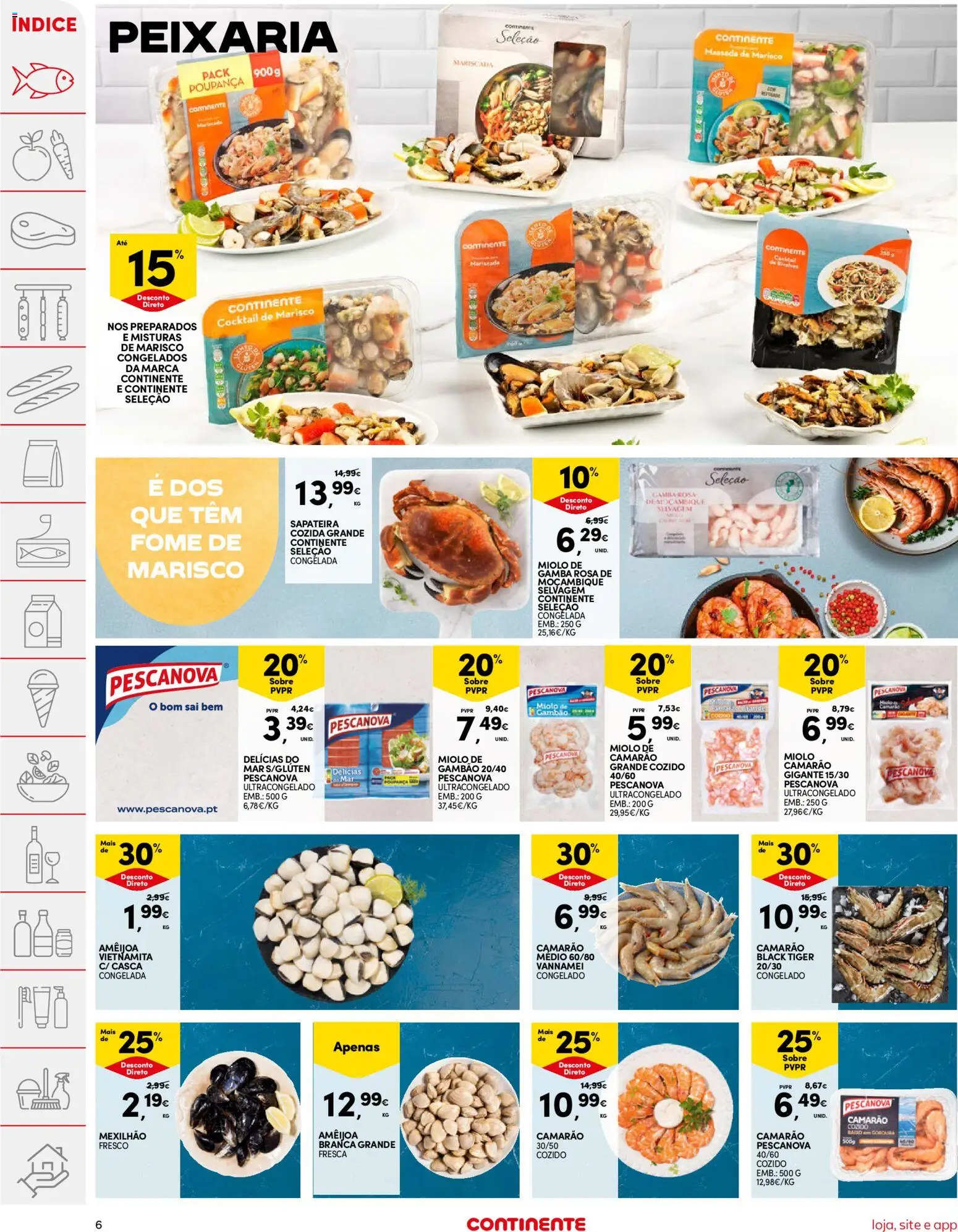 Continente folheto │ válido de 13.01.2026 | Página: 6 | Produtos: Camarão, Sapateira