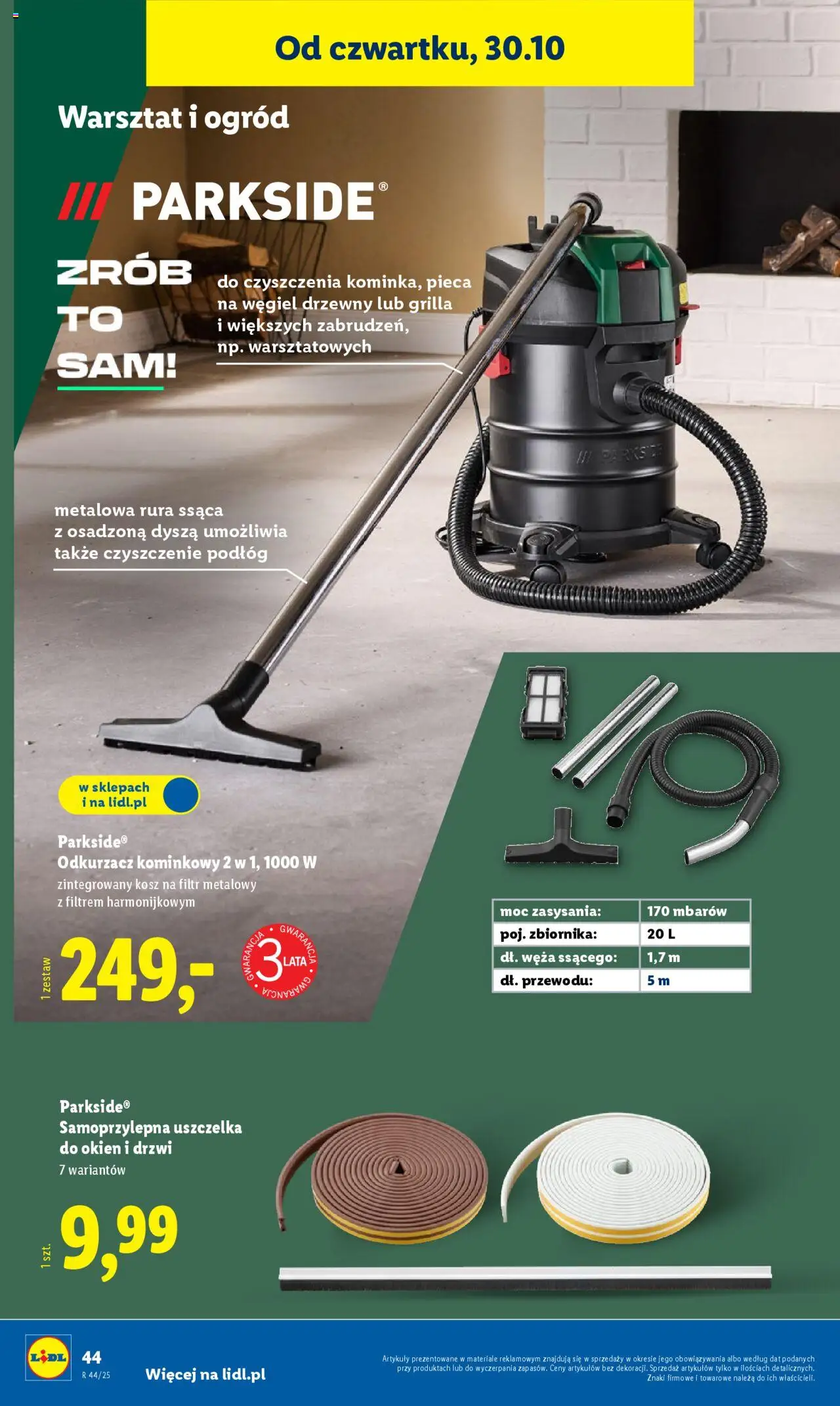 Lidl Katalog od 27.10.2025 | Strona: 48 | Produkty: Odkurzacz, Cleaner, Kosz