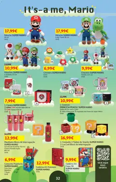 Pré-visualização Auchan - Páscoa válido de 25.03.2026 | Página: 32 | Produtos: Caderno, Peluches, Caneca