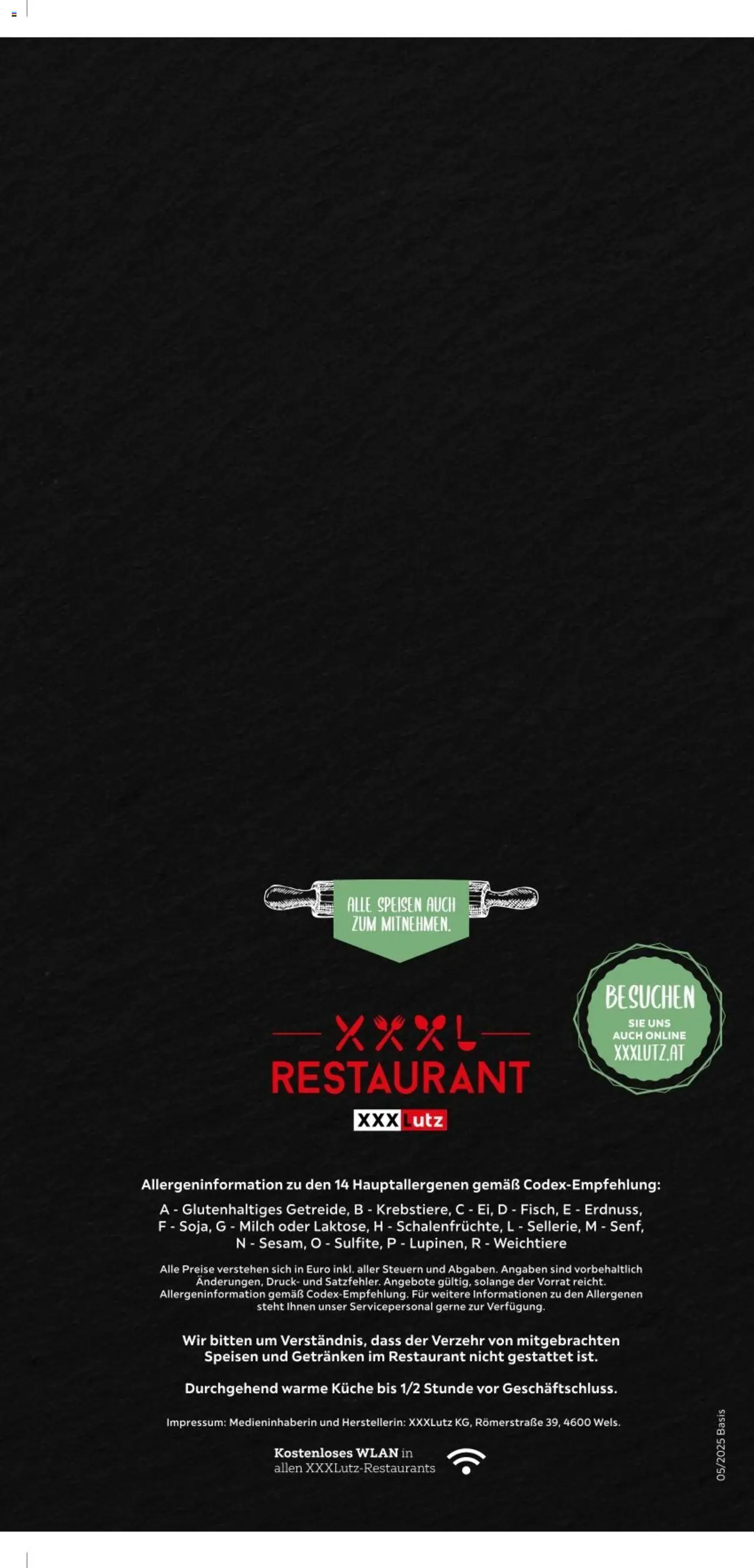 XXXLutz Aktuelle Speisekarte gültig ab 15.05.2025 | Seite: 8 | Produkte: Milch