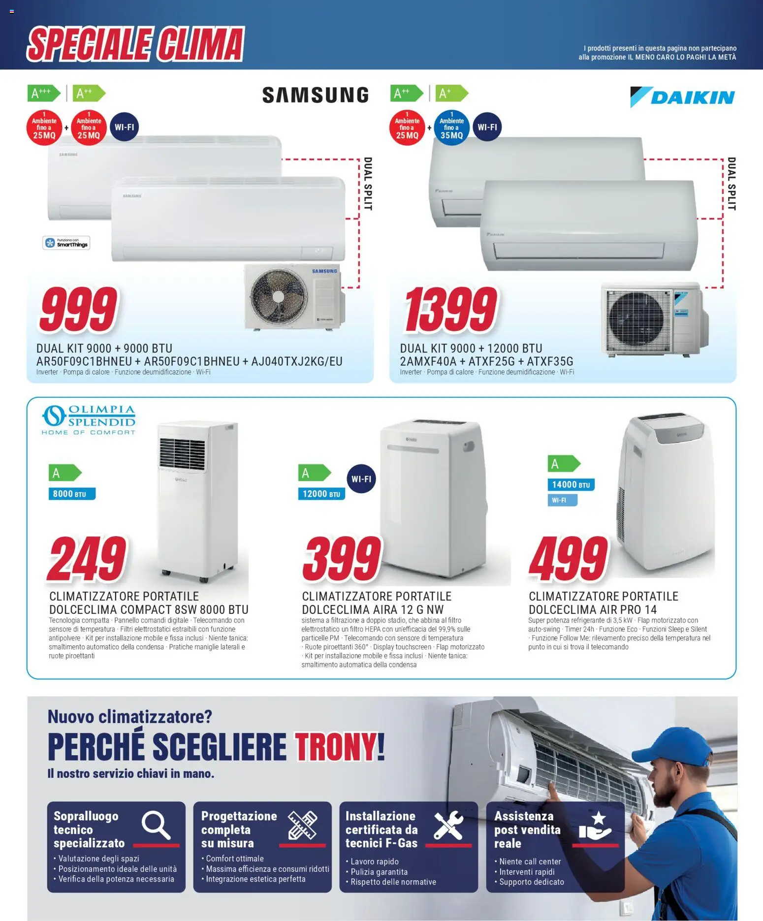 Volantino Trony del 28.04.2026 | Pagina: 25 | Prodotti: Mobile, Climatizzatore, Telecomando, Samsung