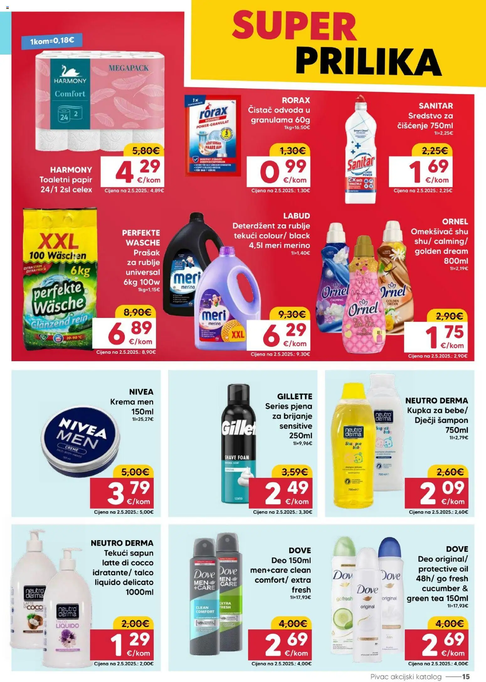 Pivac katalog | vrijedi od 27.04.2026 | Stranica: 15 | Proizvodi: Kupka, Šampon, Sapun, Meri Merino
